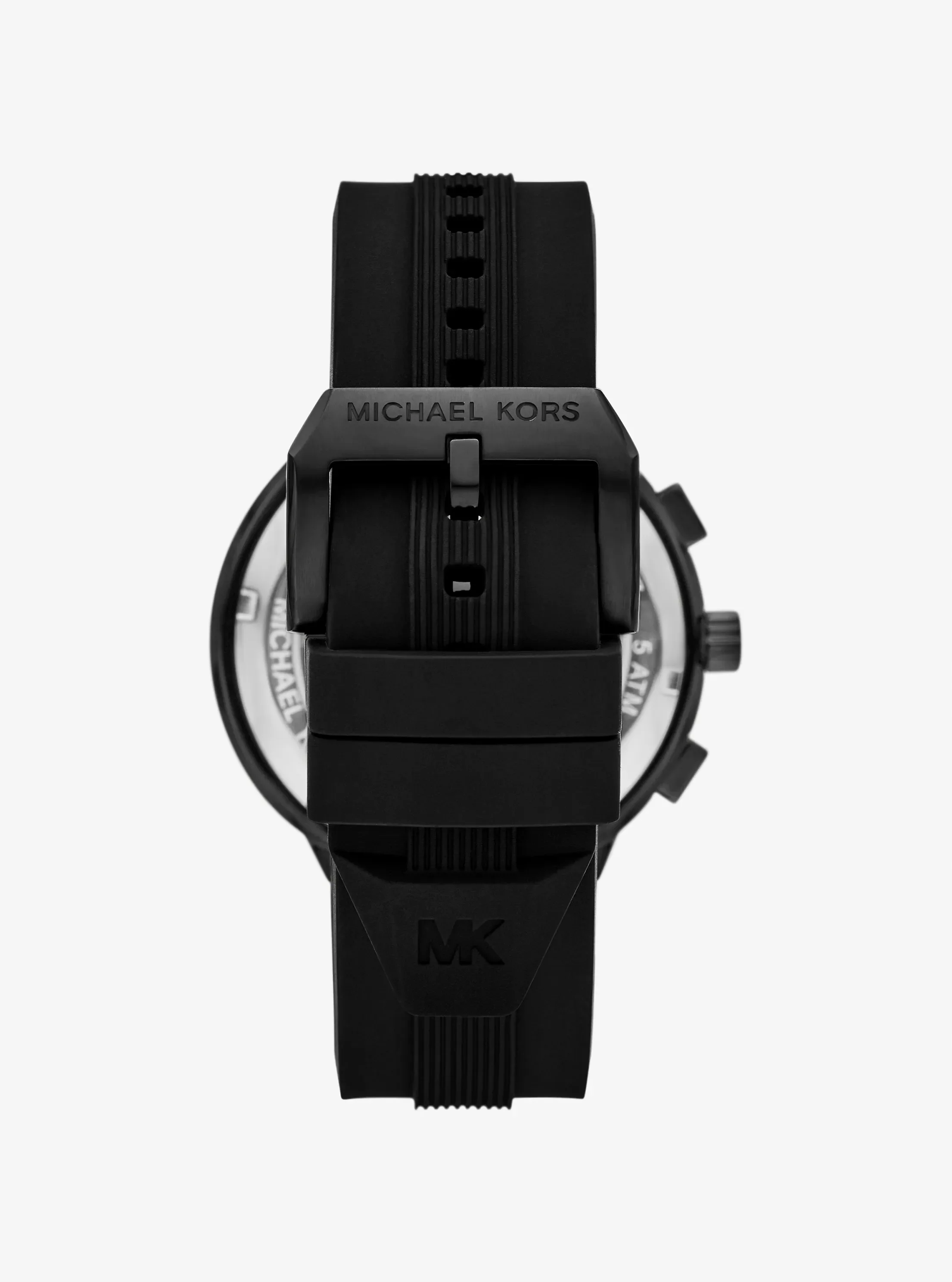 Женские часы Michael Kors Oversized Billie Black-Tone and Silicone Watch — фото 3