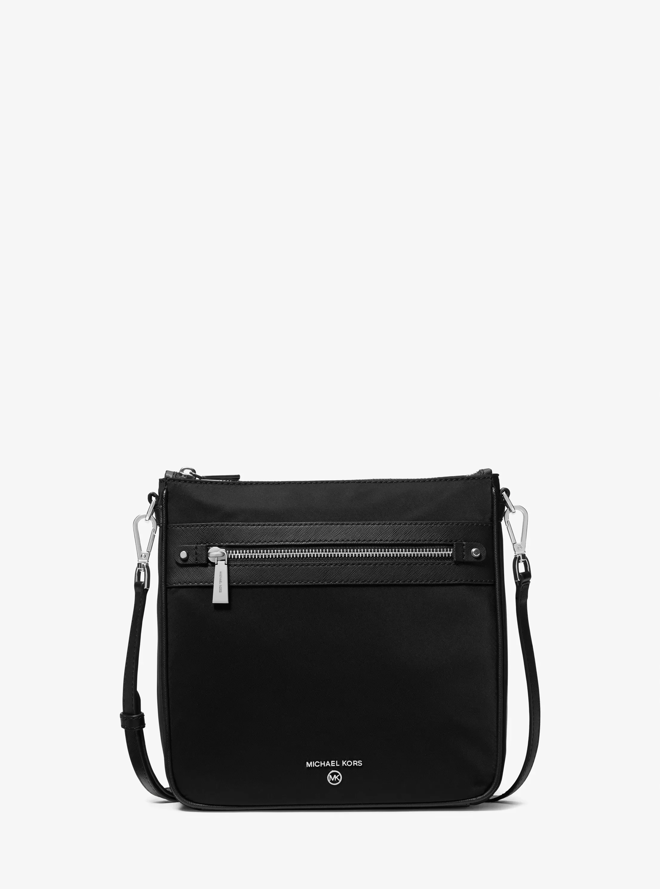 Женская сумка Michael Kors Jet Set Large Nylon Gabardine Messenger, цвет: Чёрный