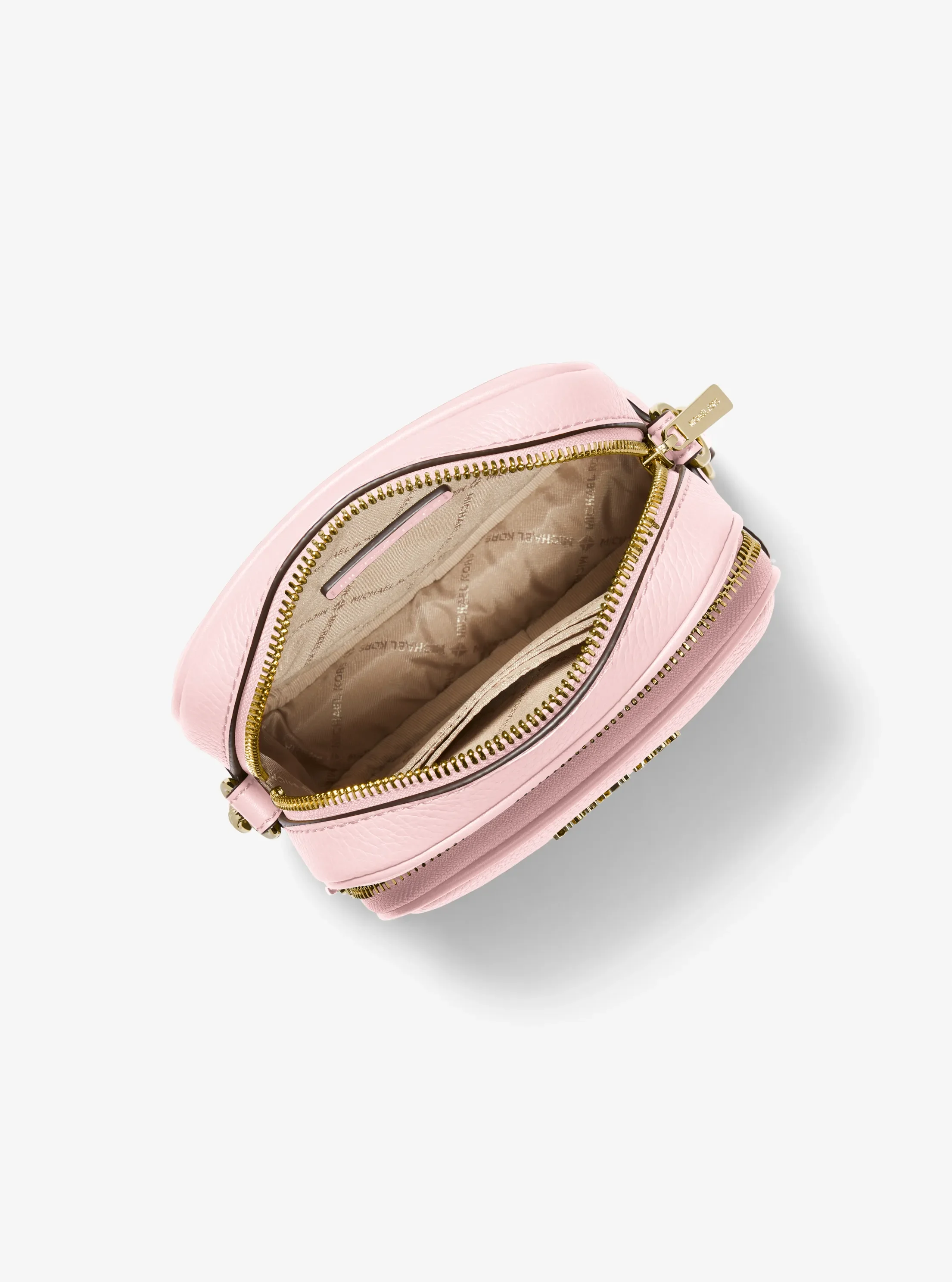 Michael Kors Jet Set Travel Medium Pebbled Leather Crossbody Bag — фото 2