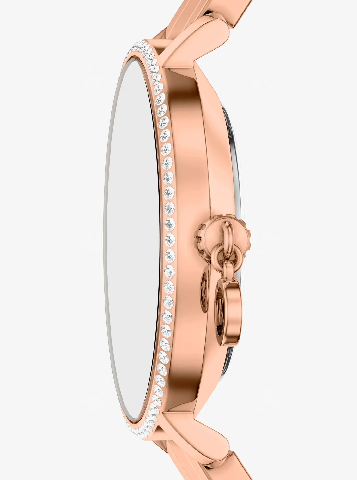 Женские часы Michael Kors Mini Pyper Pavé Rose Gold-Tone Watch, цвет: Розовое золото — фото 2