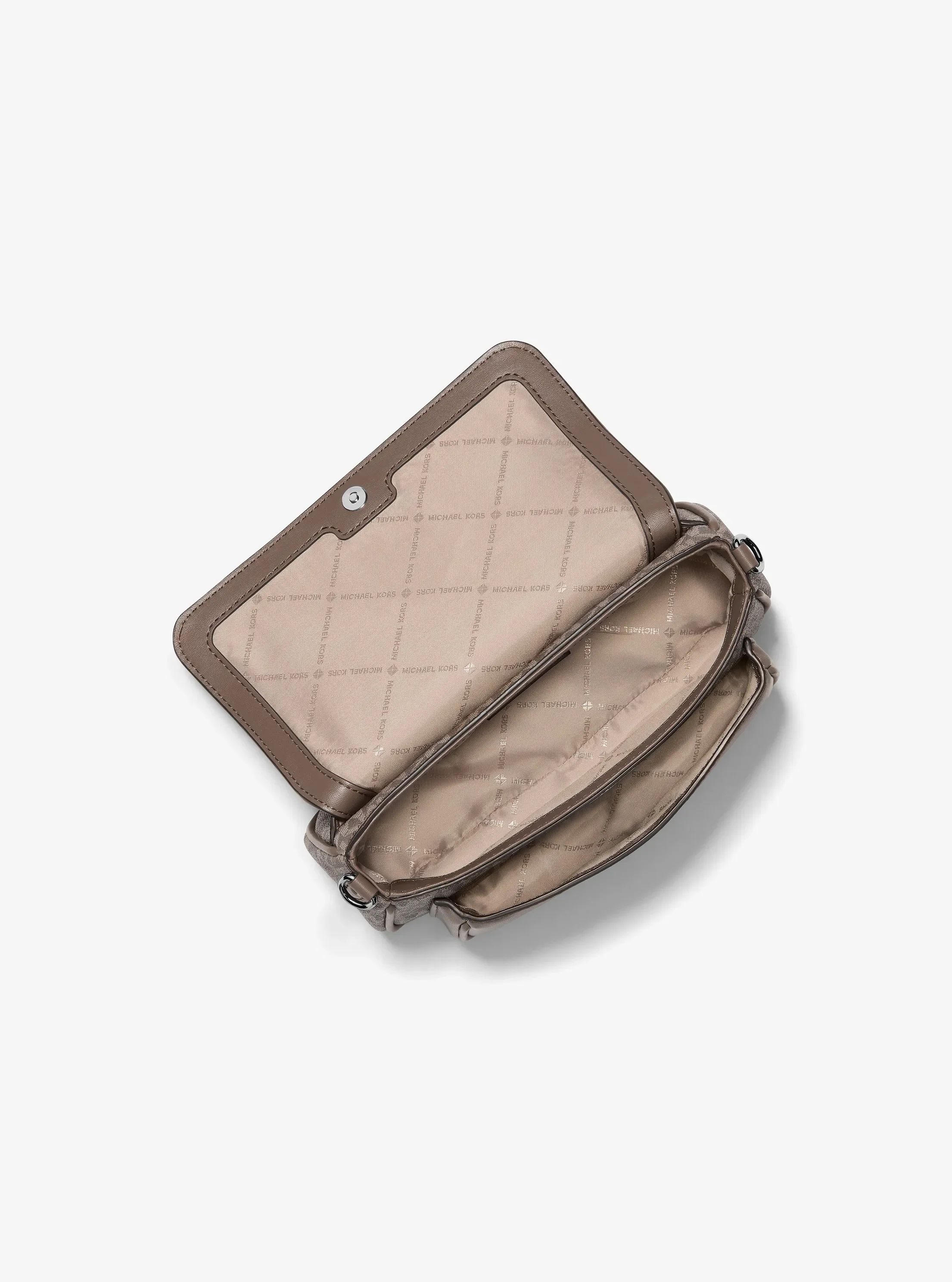 Сумки Michael Kors Jet Set Travel Small Signature Logo Crossbody With Pouch — фото 2