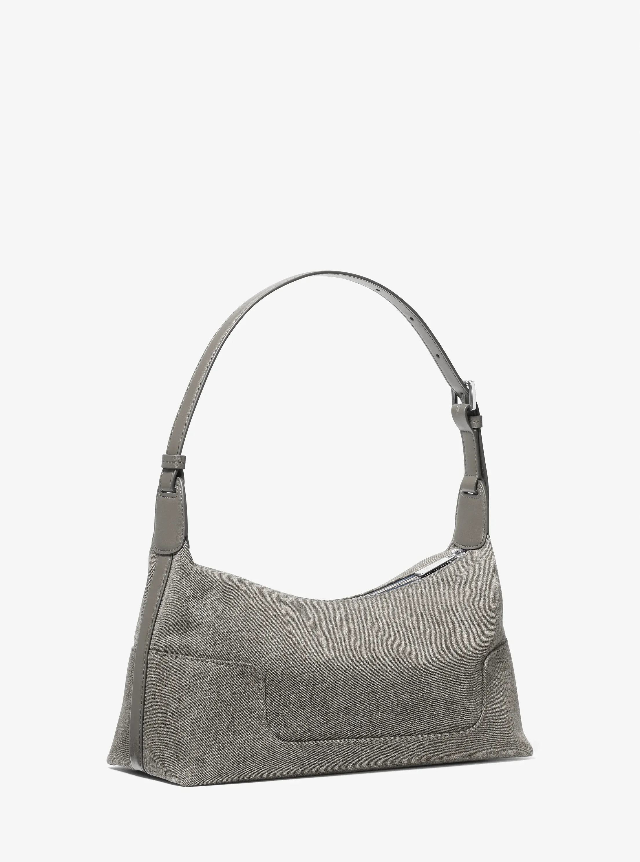 Michael Kors Teddi Medium Washed Denim Shoulder Bag — фото 3
