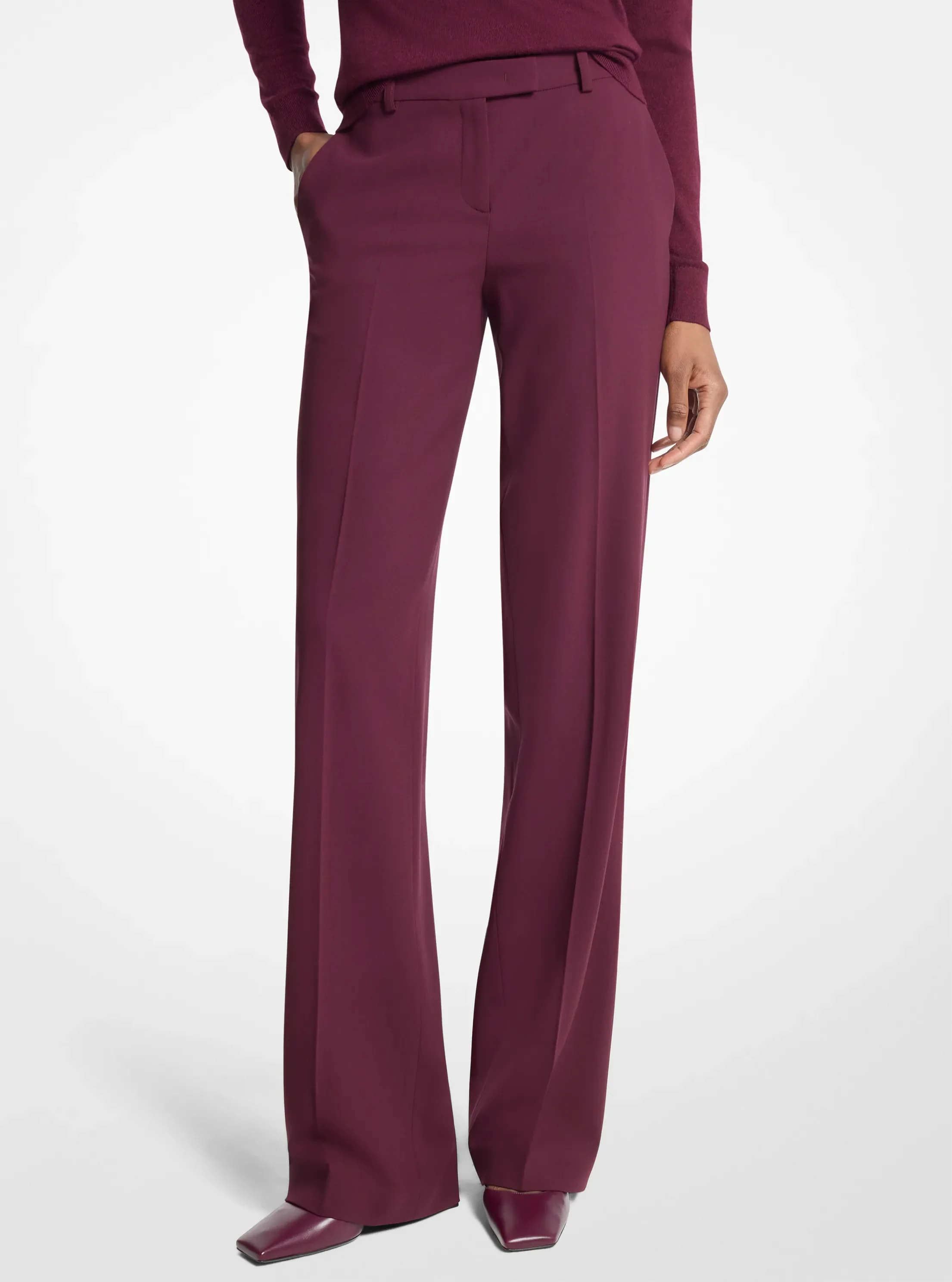 Женские брюки Michael Kors Camilla Stretch Wool Stovepipe Trousers