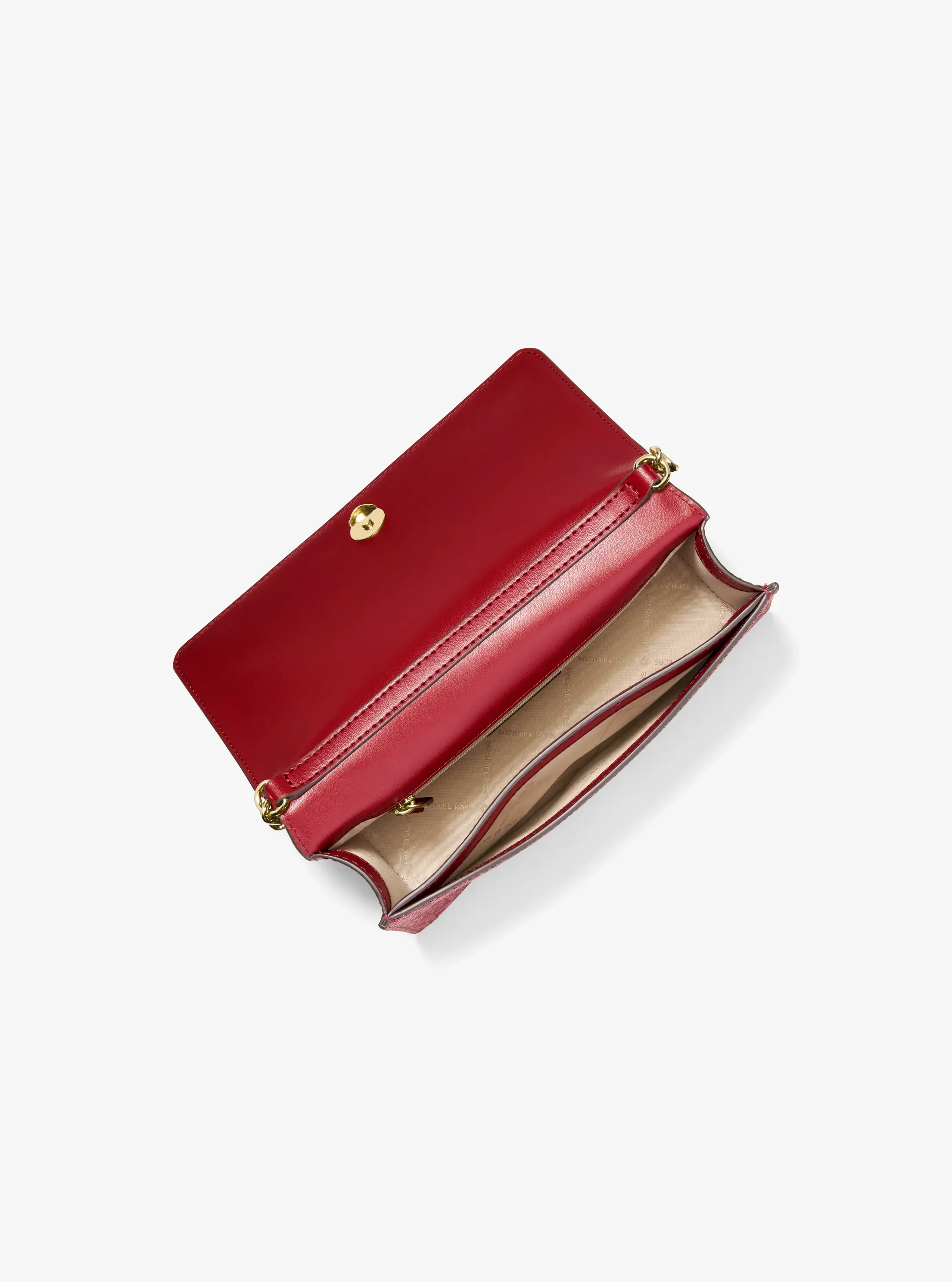 Сумки Michael Kors Jet Set Medium Signature Logo Crossbody — фото 2
