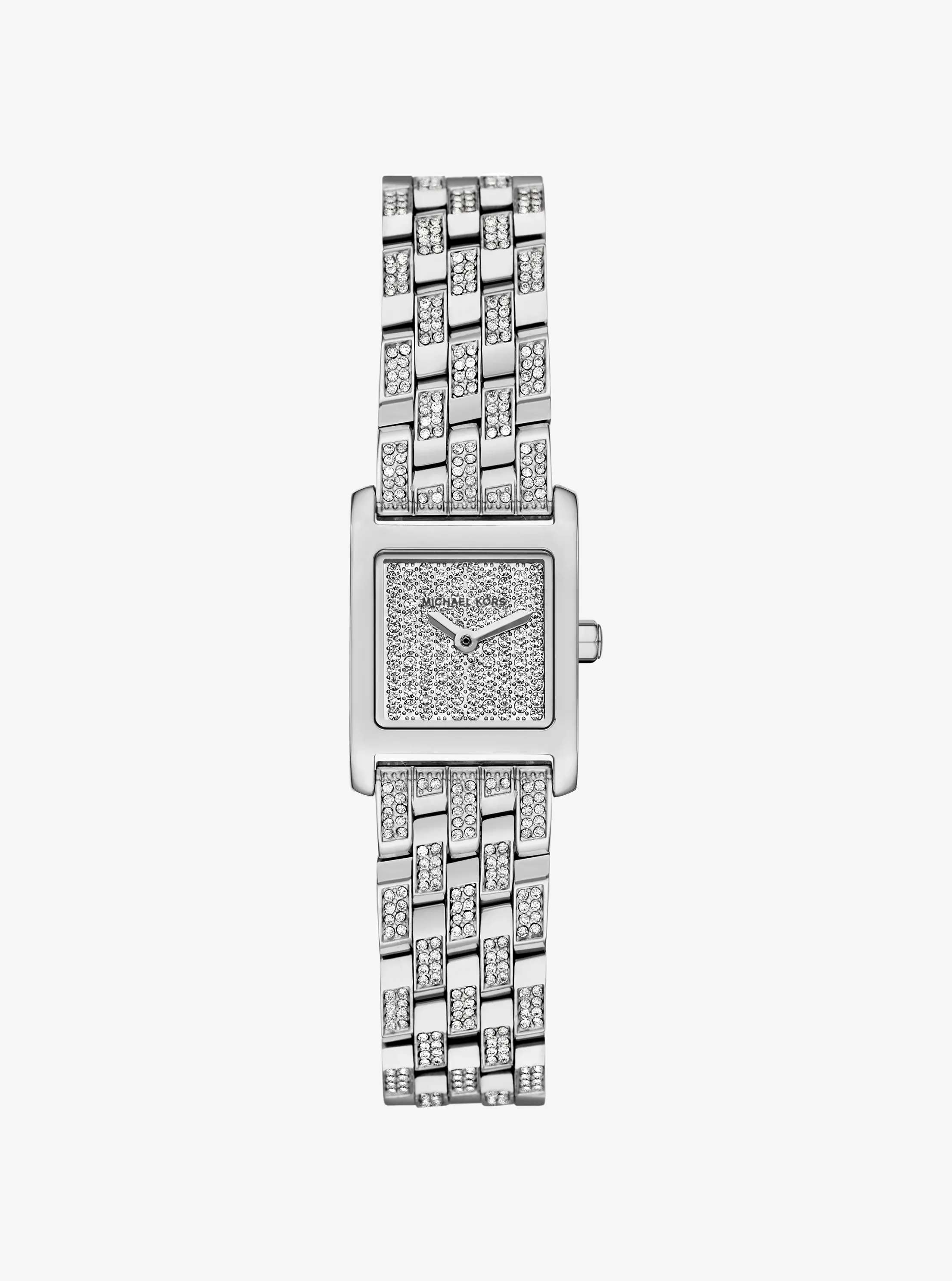 Женские часы Michael Kors Micro Georgie Pavé Silver-Tone Watch