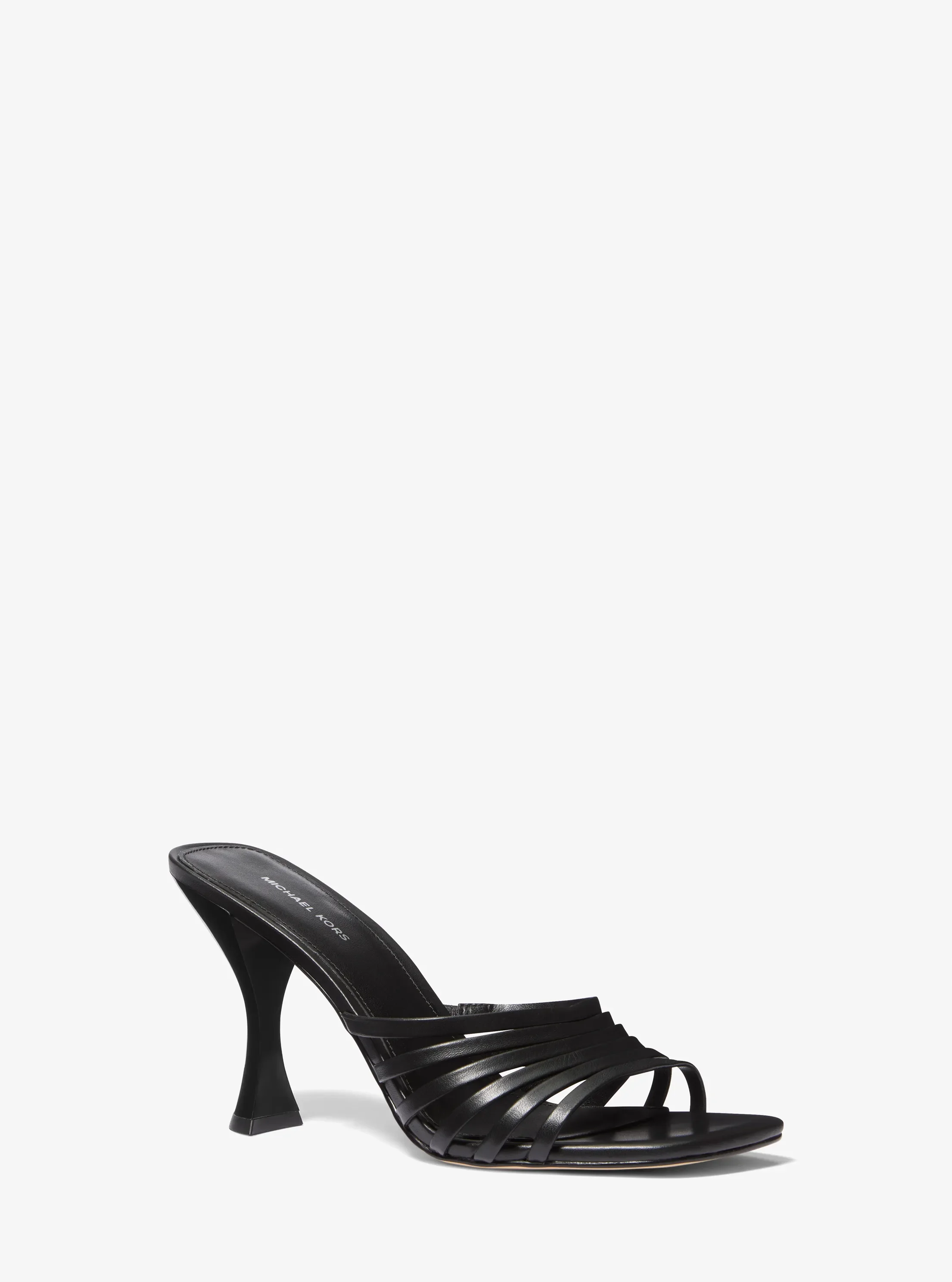Женские сандалии Michael Kors Haisley Leather Sandal, цвет: Чёрный