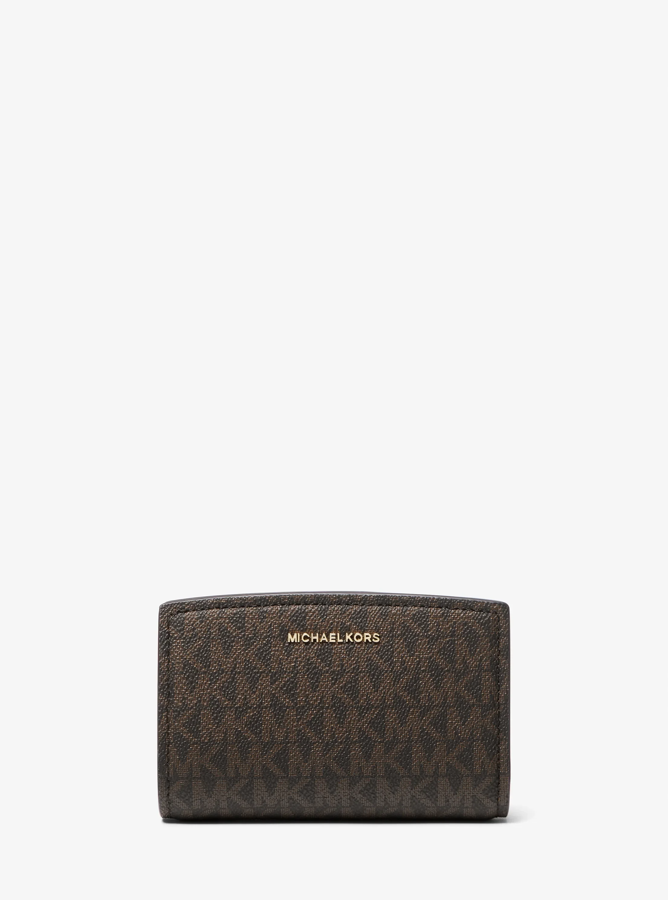 Женский кошелёк Michael Kors Bryant Medium Signature Logo Wallet, цвет: Коричневый