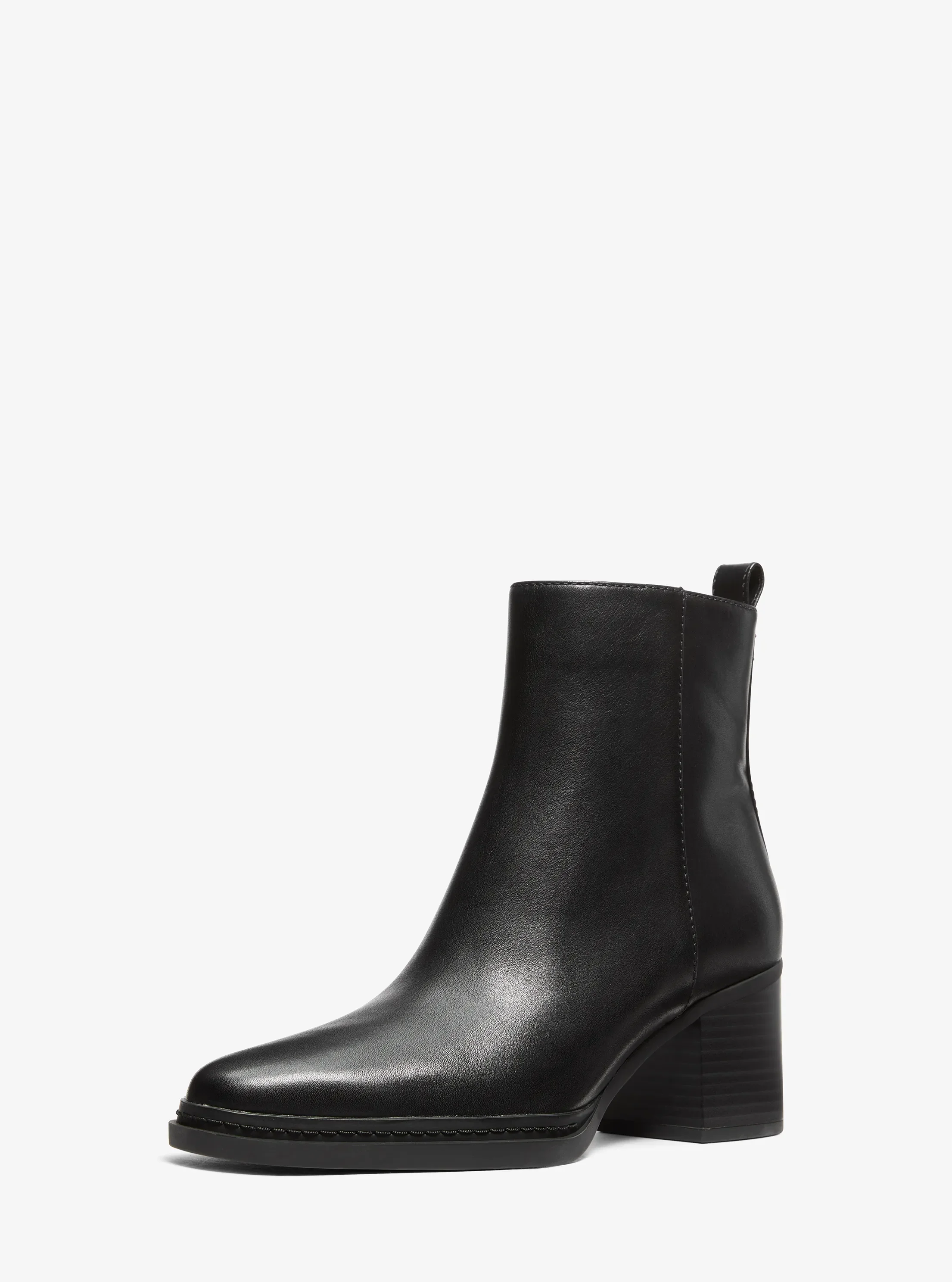 Женские ботинки Michael Kors Lex Leather Boot, цвет: Чёрный — фото 6