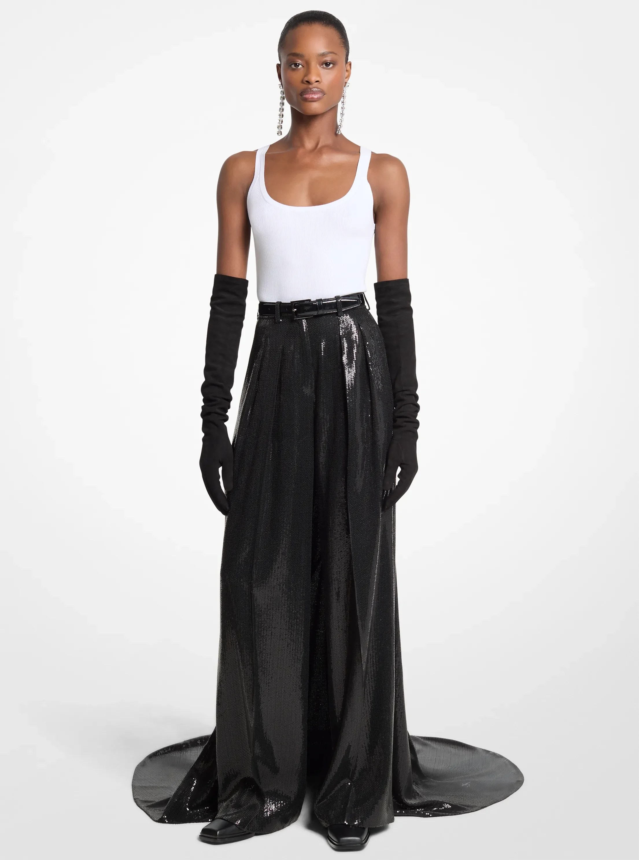 Женские брюки Michael Kors Sequined Crepe Opera Trousers