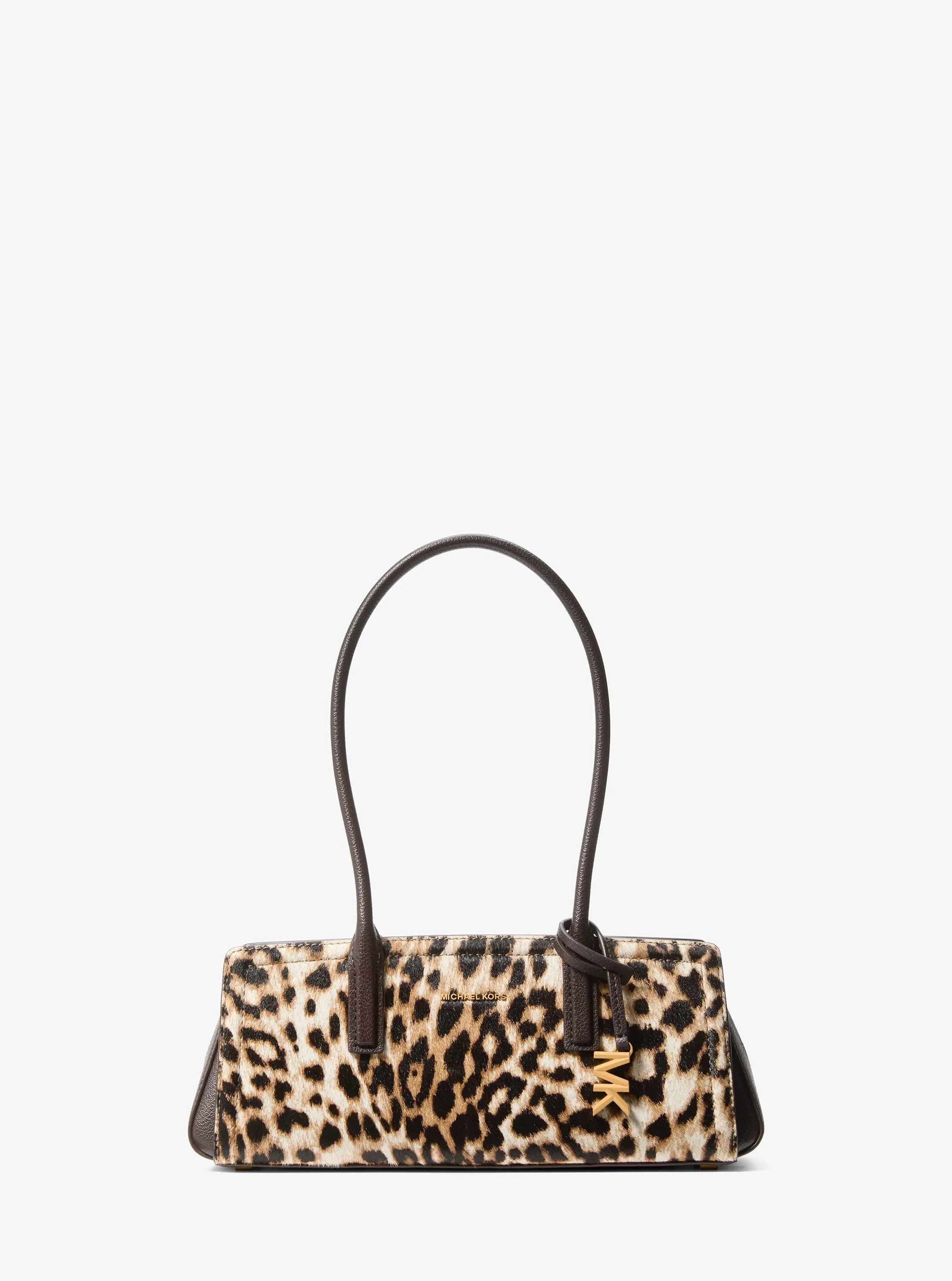 Michael Kors Laila Small Leopard Print Calf Hair Shoulder Bag