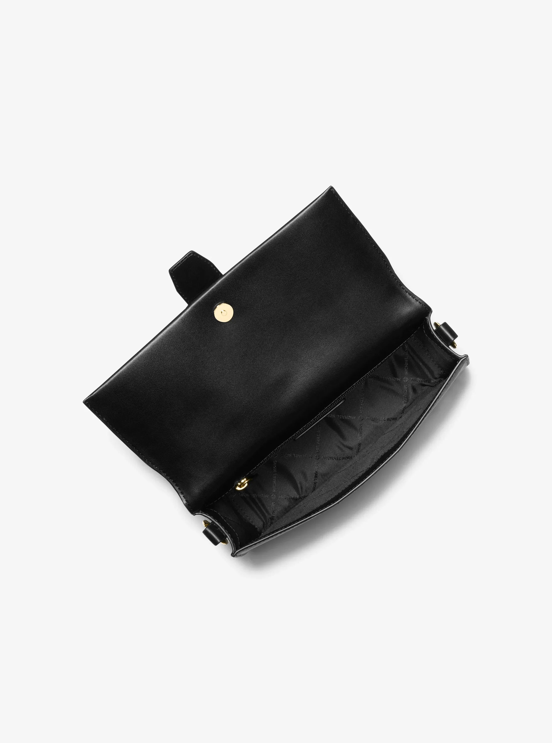 Женская сумка Michael Kors Greenwich Medium Saffiano Leather Shoulder, цвет: Чёрный — фото 2