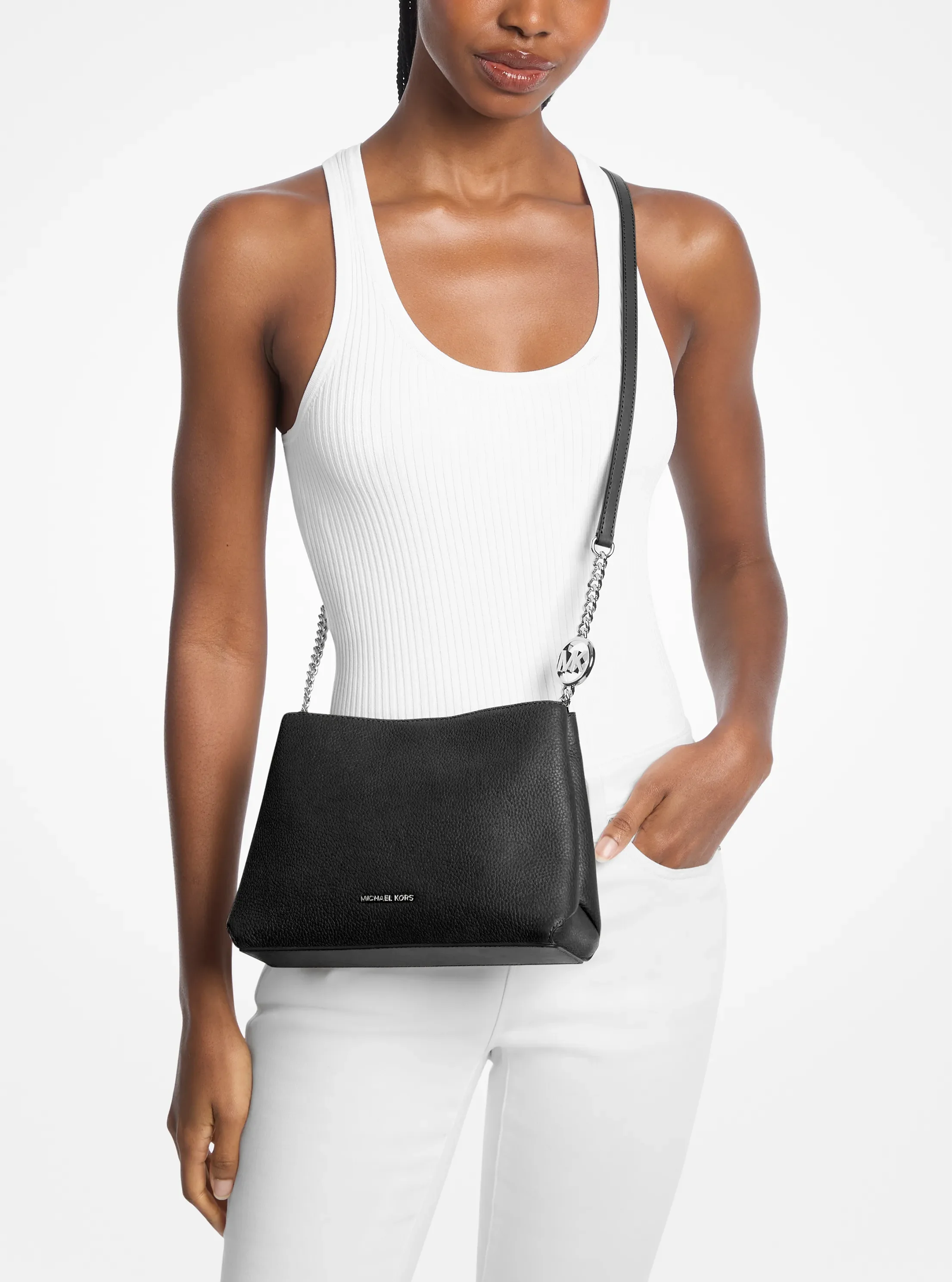 Сумки Michael Kors Christina Small Pebbled Leather Crossbody — фото 3
