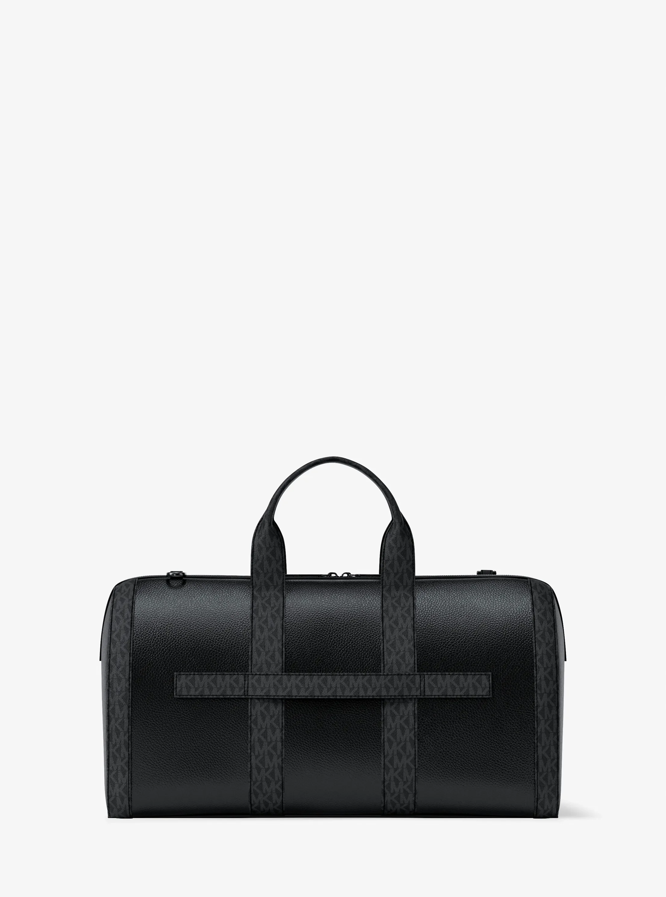 Сумка Michael Kors Cooper Pebbled Leather and Signature Logo Duffel, цвет: Чёрный — фото 3