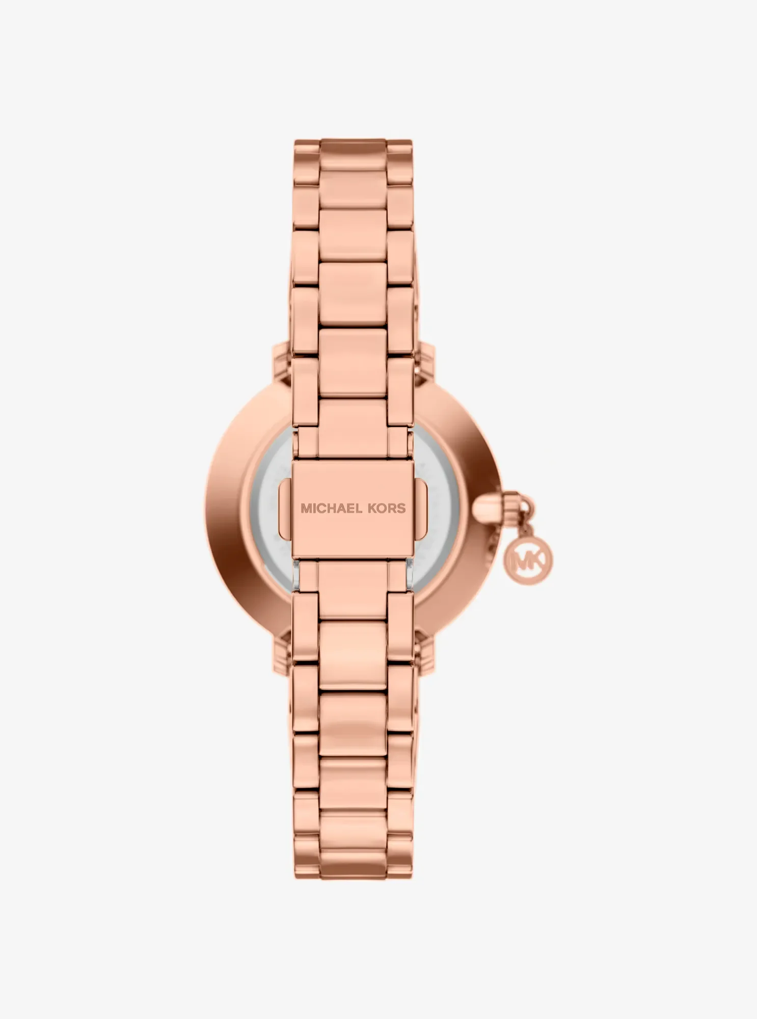 Женские часы Michael Kors Mini Pyper Pavé Rose Gold-Tone Watch, цвет: Розовое золото — фото 3