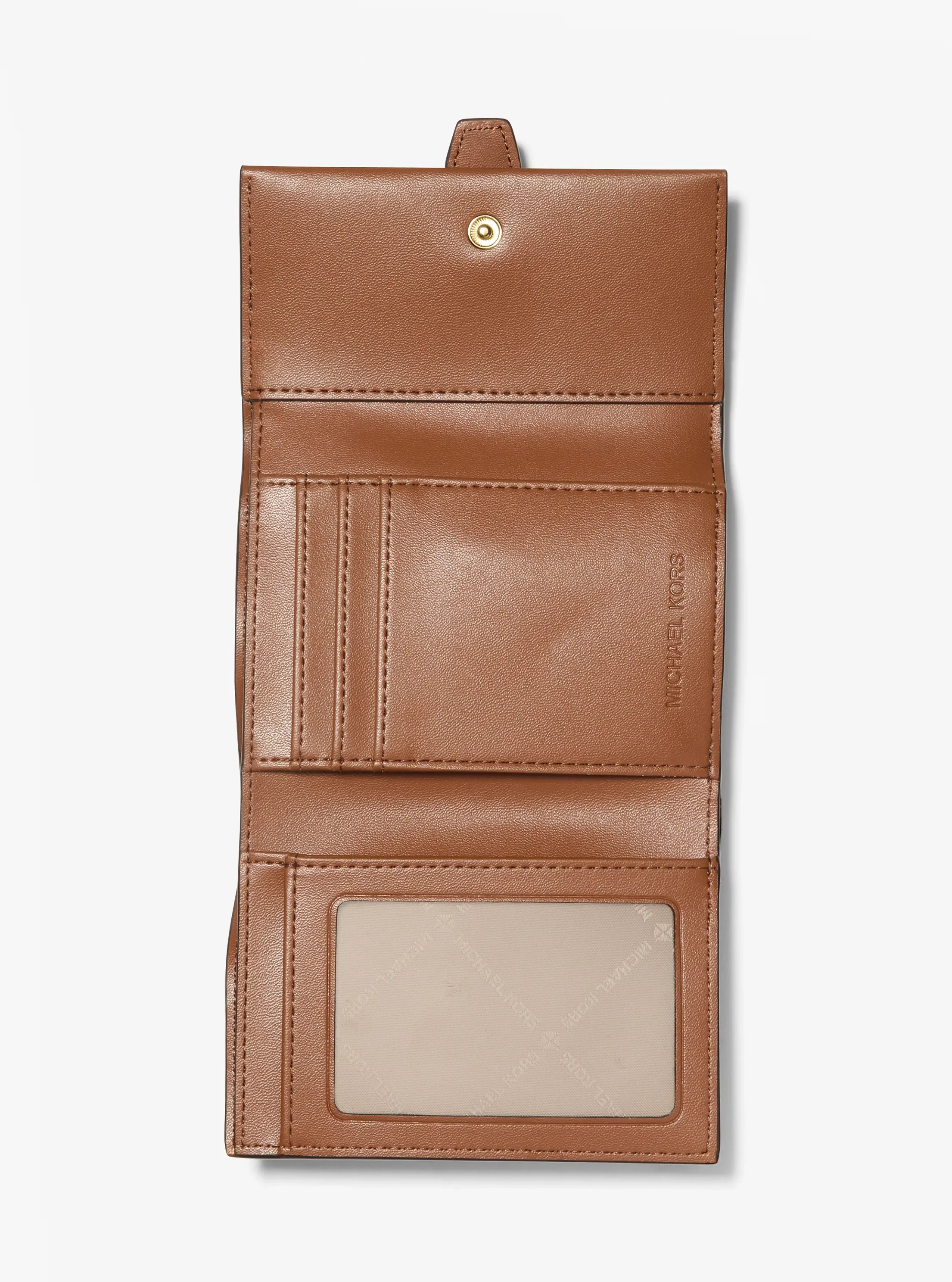 Кошельки Michael Kors Greenwich Medium Signature Logo Trifold Wallet — фото 2