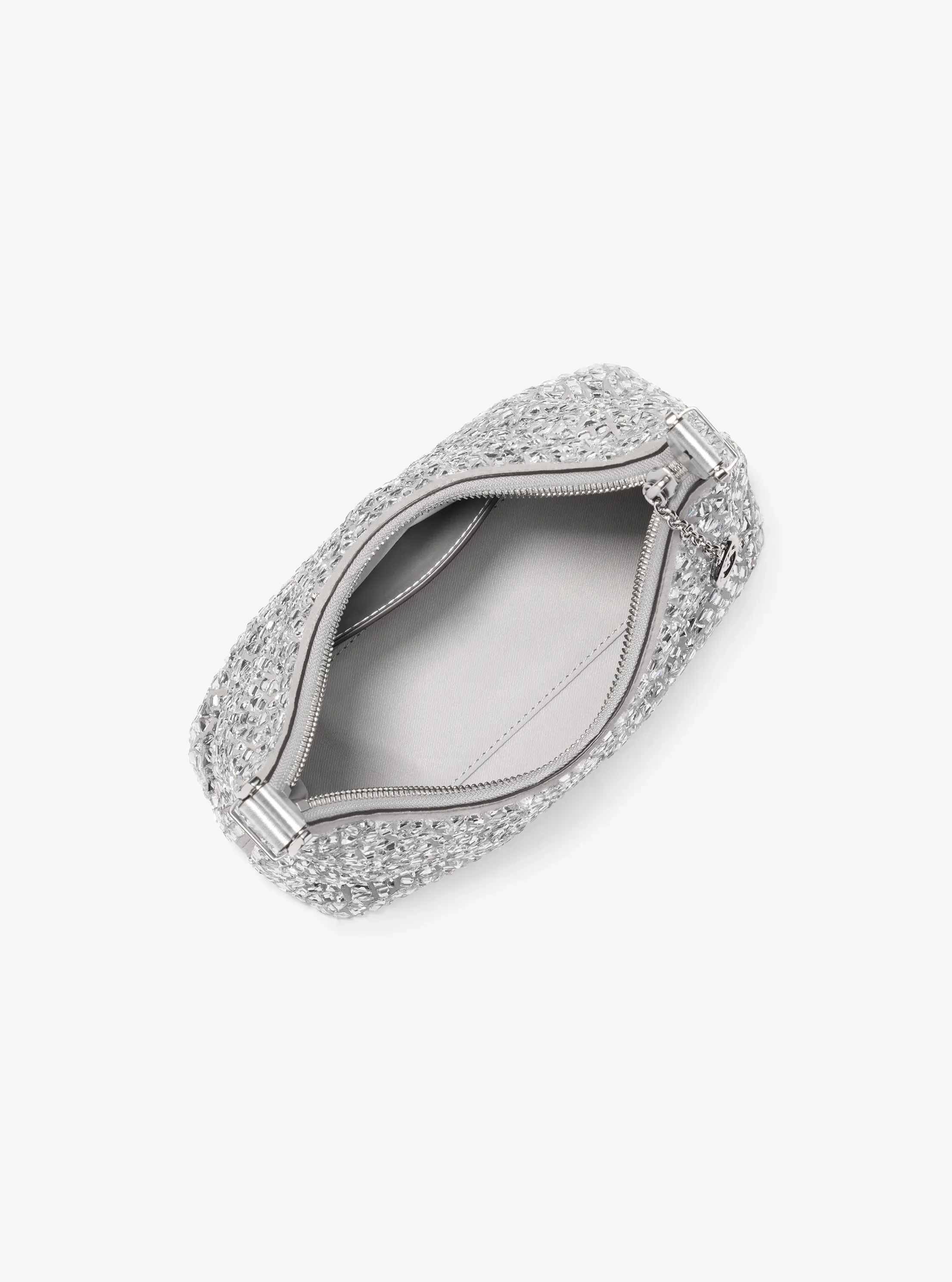 Женская сумка Michael Kors Nolita Small Embellished Pochette, цвет: Nickel — фото 2