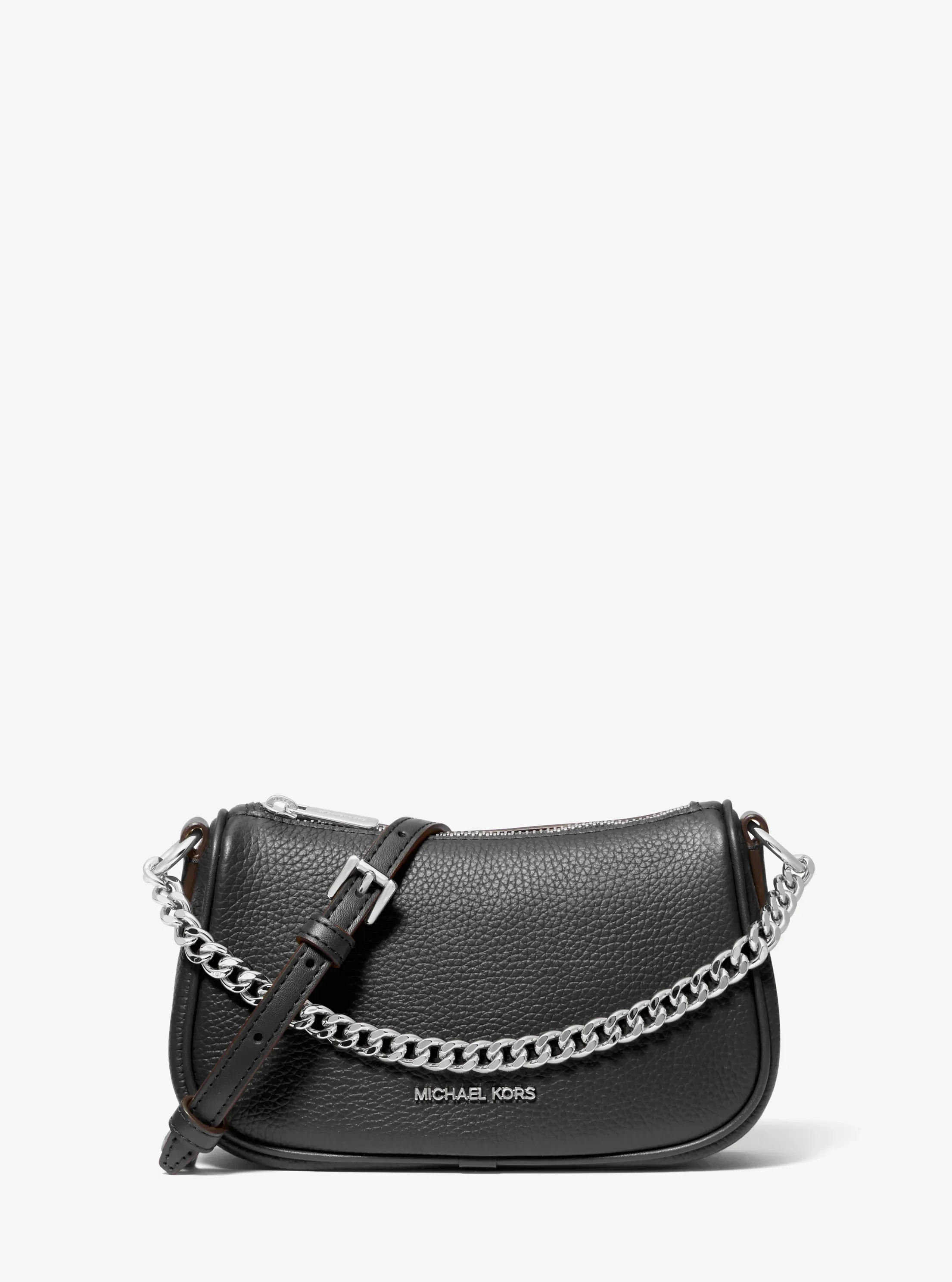 Michael Kors Carmela Small Pebbled Leather Crossbody Bag