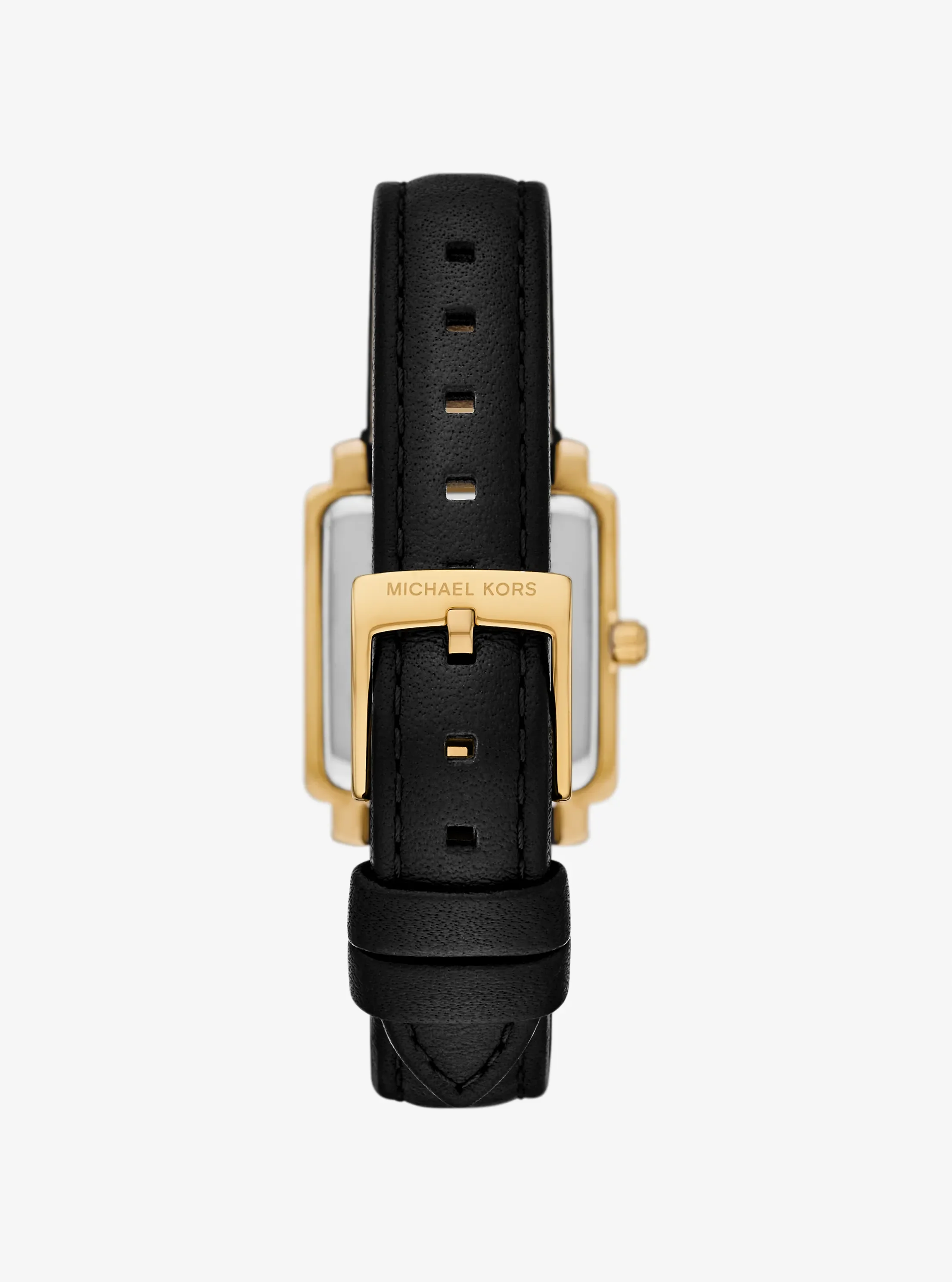 Часы Michael Kors Mini Gwynn Gold-Tone and Leather Watch — фото 3