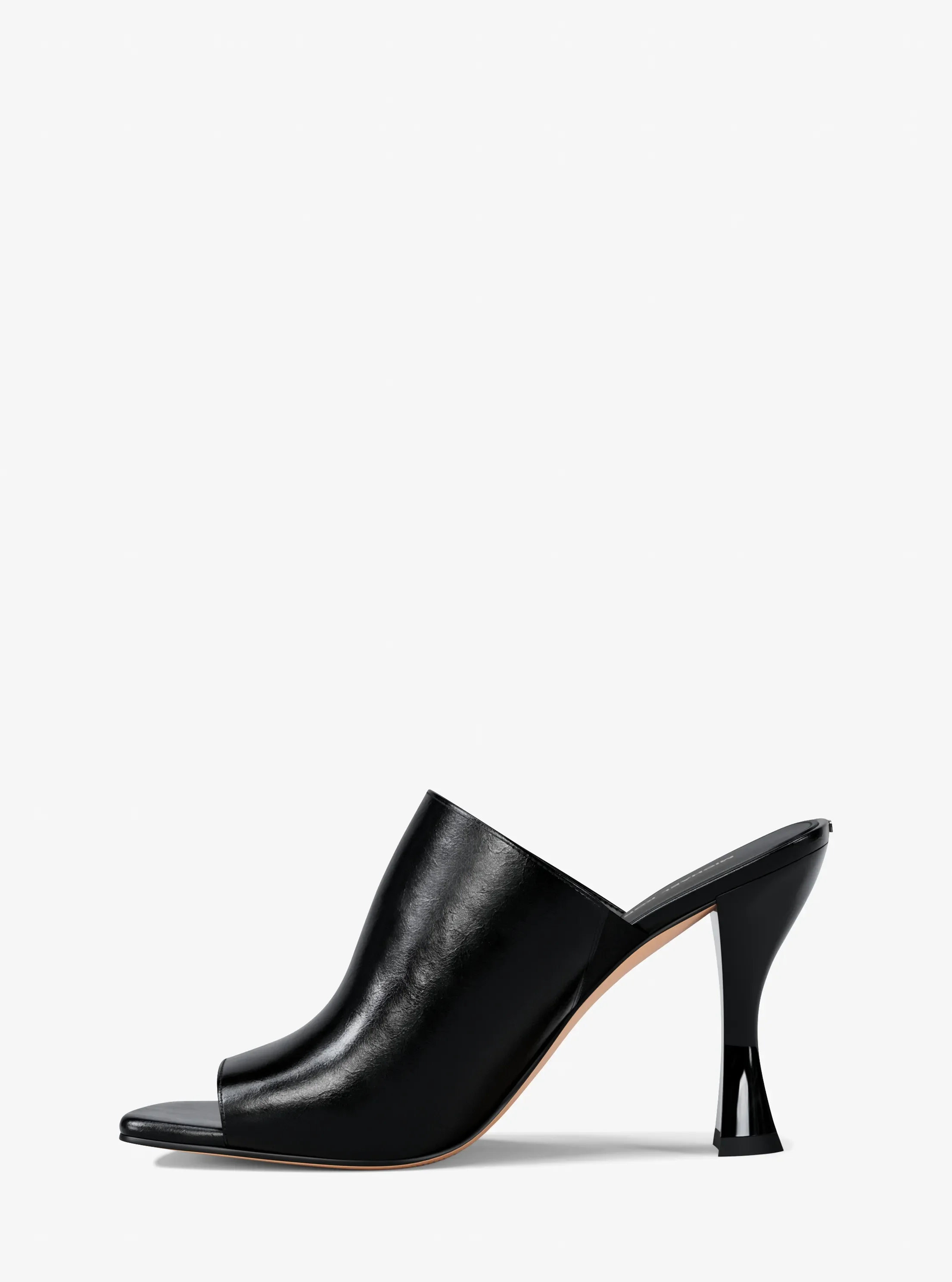 Женские сабо Michael Kors Haisley Leather Mule, цвет: Чёрный — фото 3