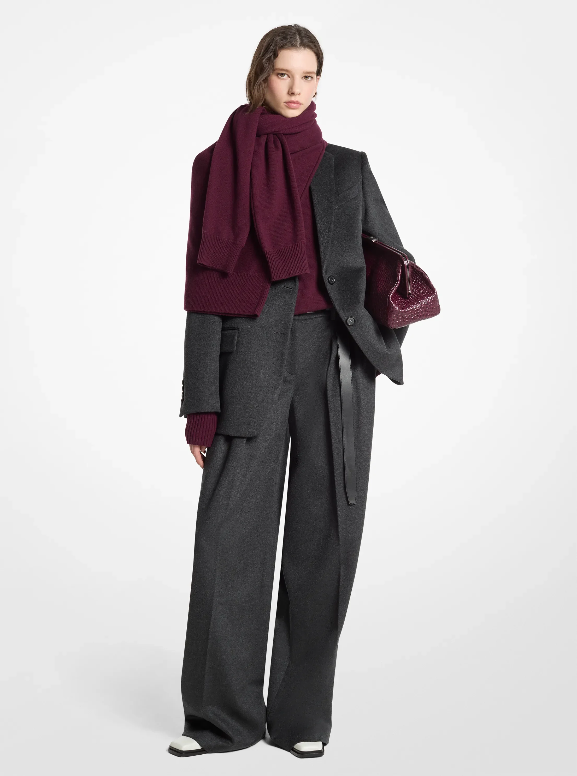 Женские свитеры Michael Kors Cashmere Sweater Scarf — фото 3