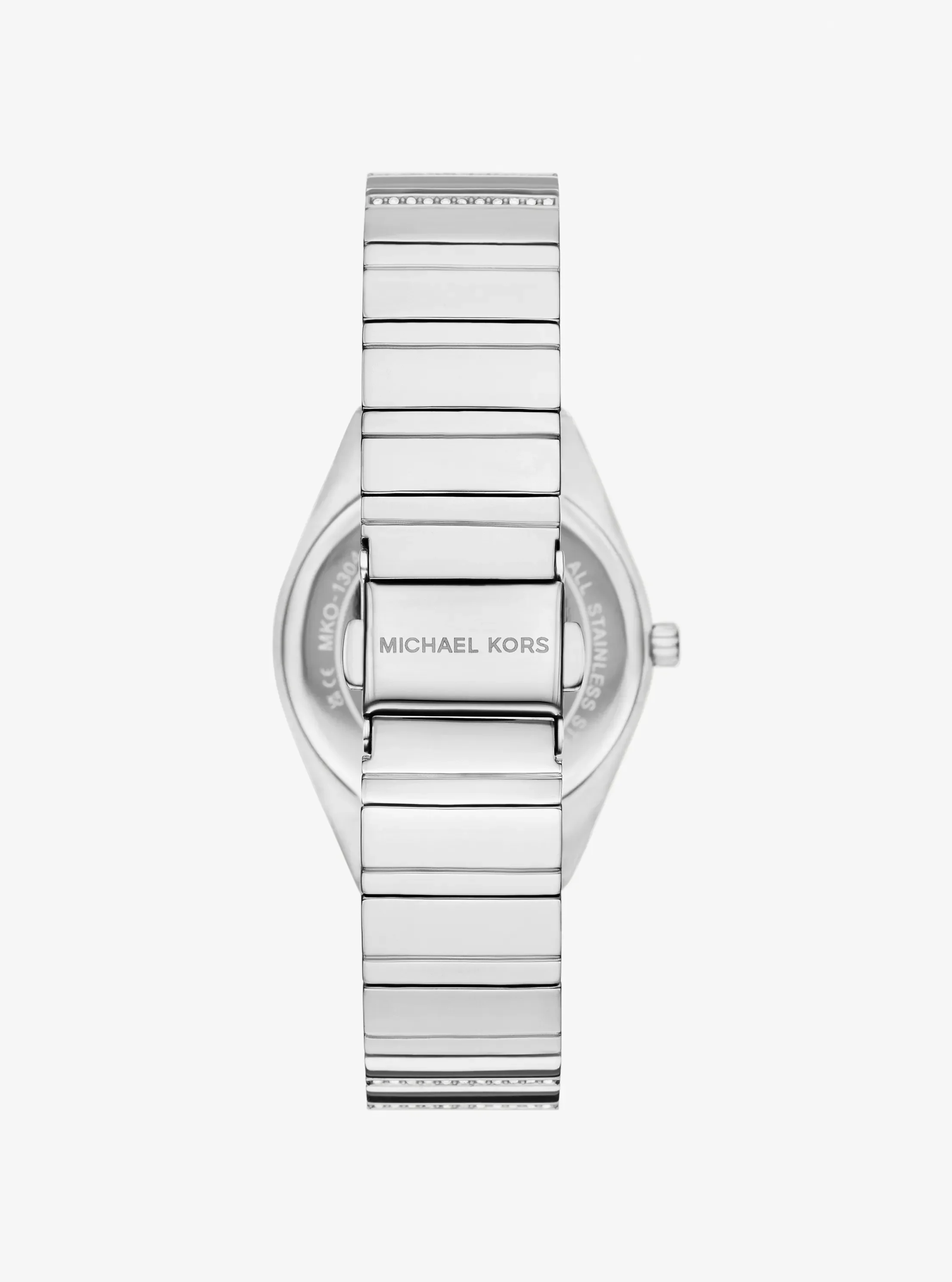 Часы Michael Kors Mini Lennox Pavé Silver-Tone Watch, цвет: Серебряный — фото 3