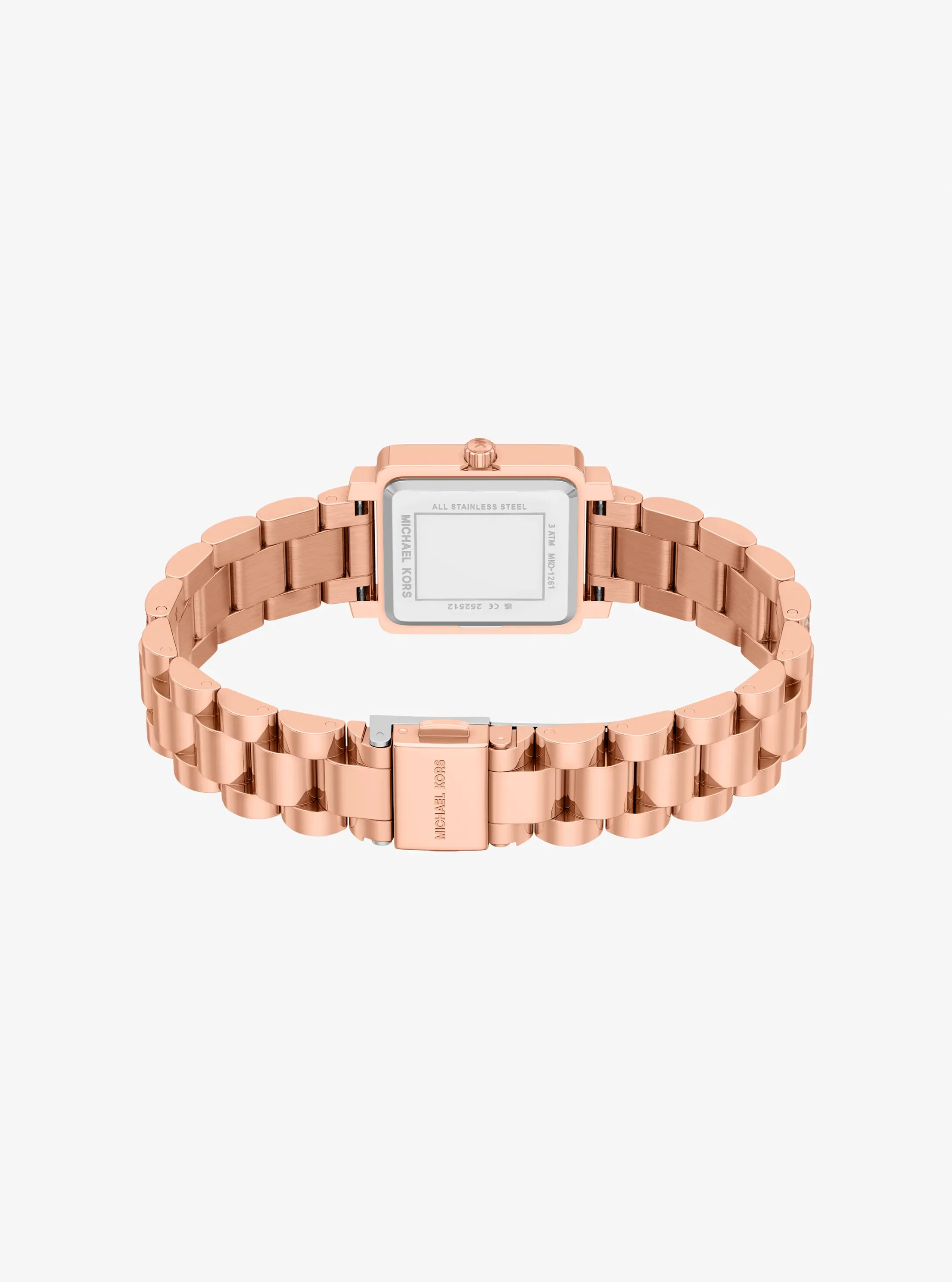Часы Michael Kors Petite Gwynn Pavé Rose Gold-Tone Watch, цвет: Розовое золото — фото 4