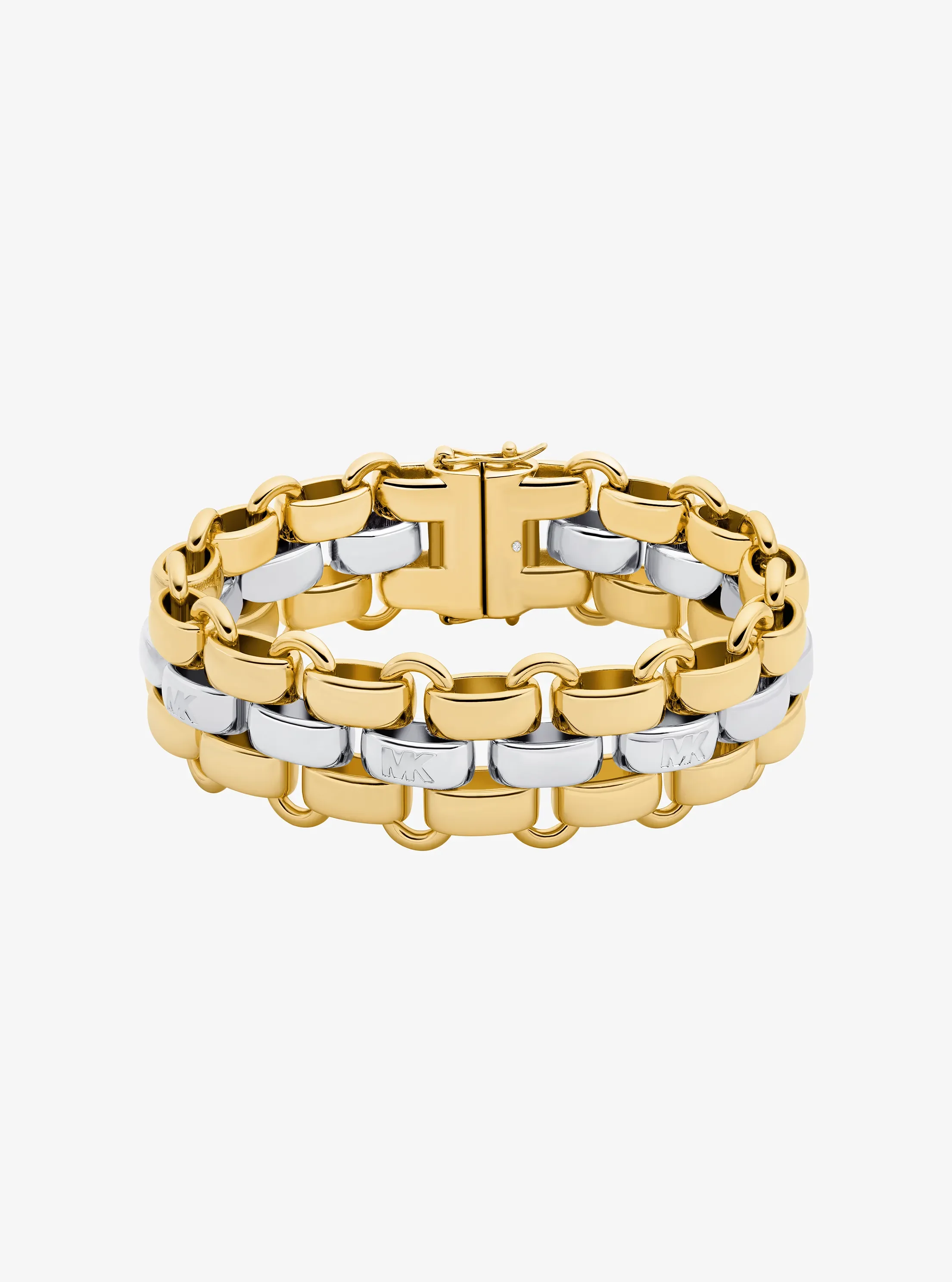 Женский браслет Michael Kors Two-Tone 3-Link, цвет: Двухцветный