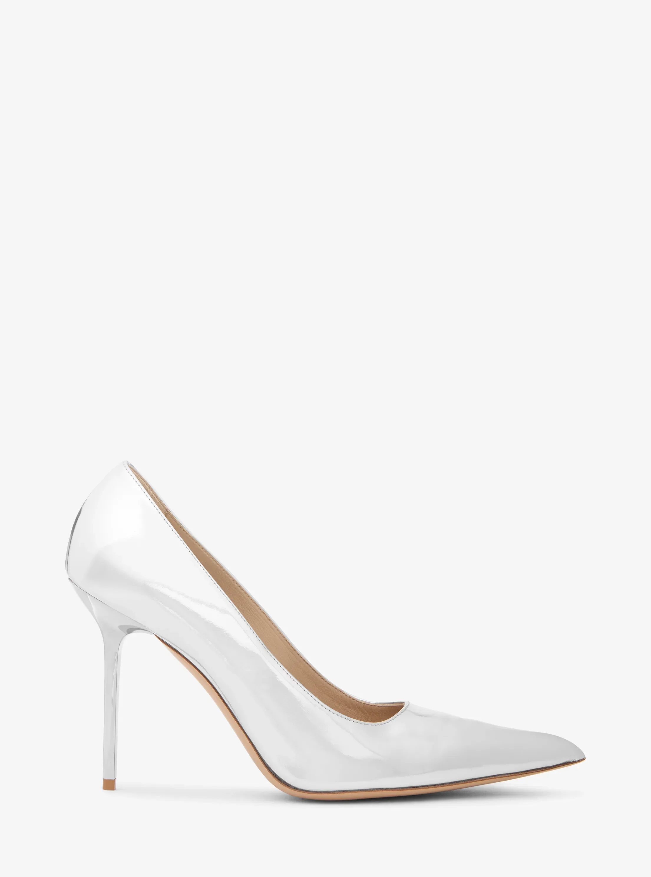 Туфли Michael Kors Winona Specchio Leather Pump, цвет: Серебряный — фото 2