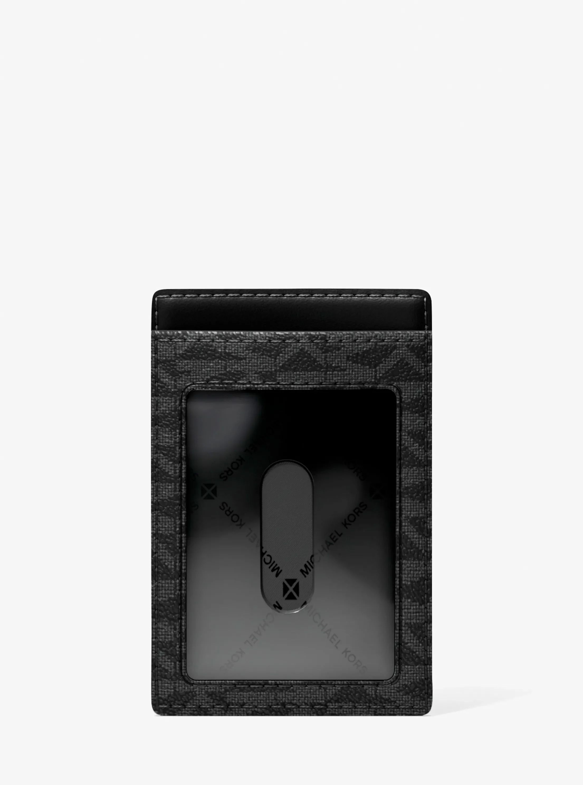 Мужские кошельки Michael Kors Hudson Signature Logo Card Case — фото 3