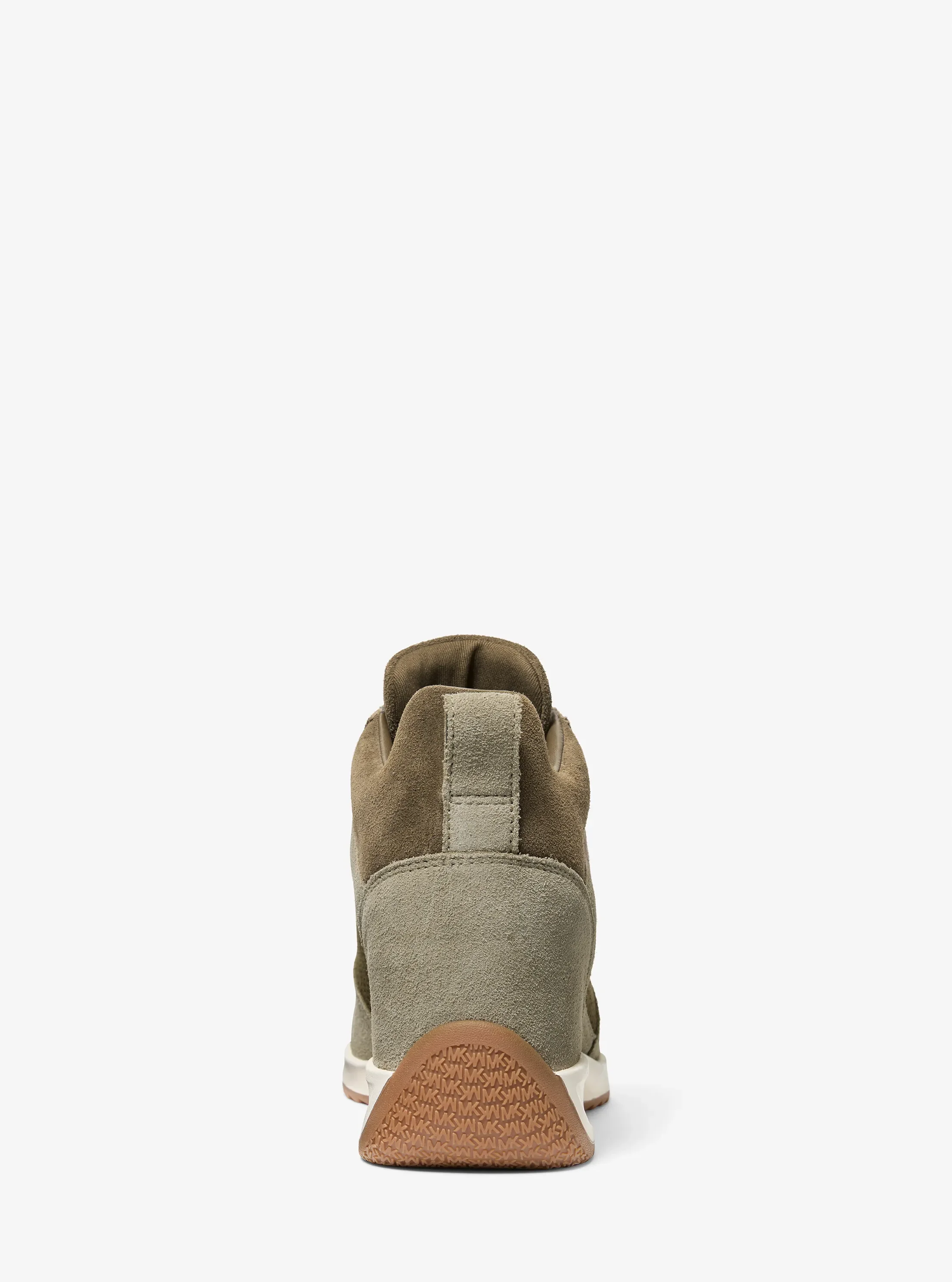 Женские кроссовки Michael Kors Nikko S2 Perforated Suede Wedge Trainer — фото 3
