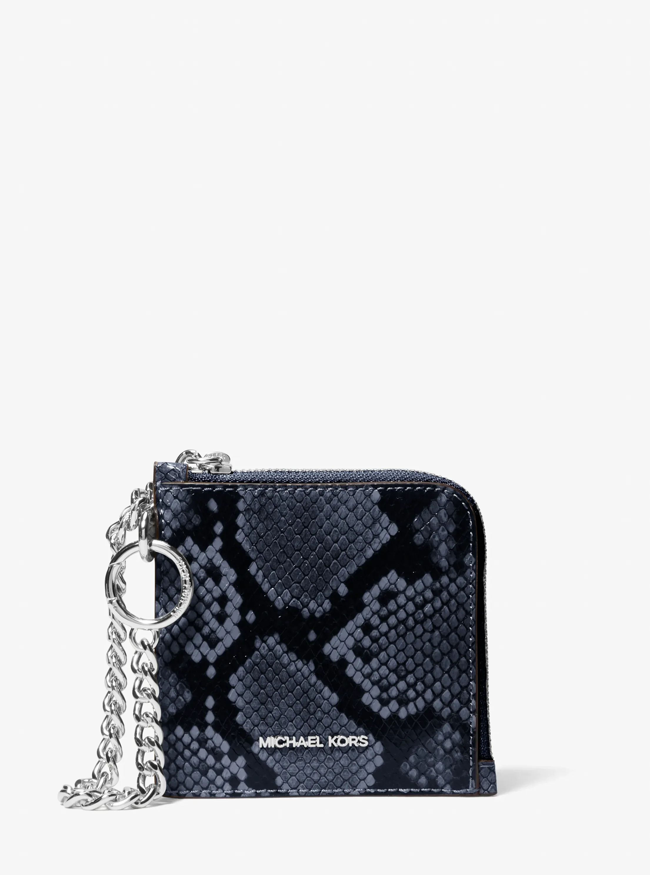 Кошельки Michael Kors Jet Set Travel Medium Snake Embossed Chain Wallet