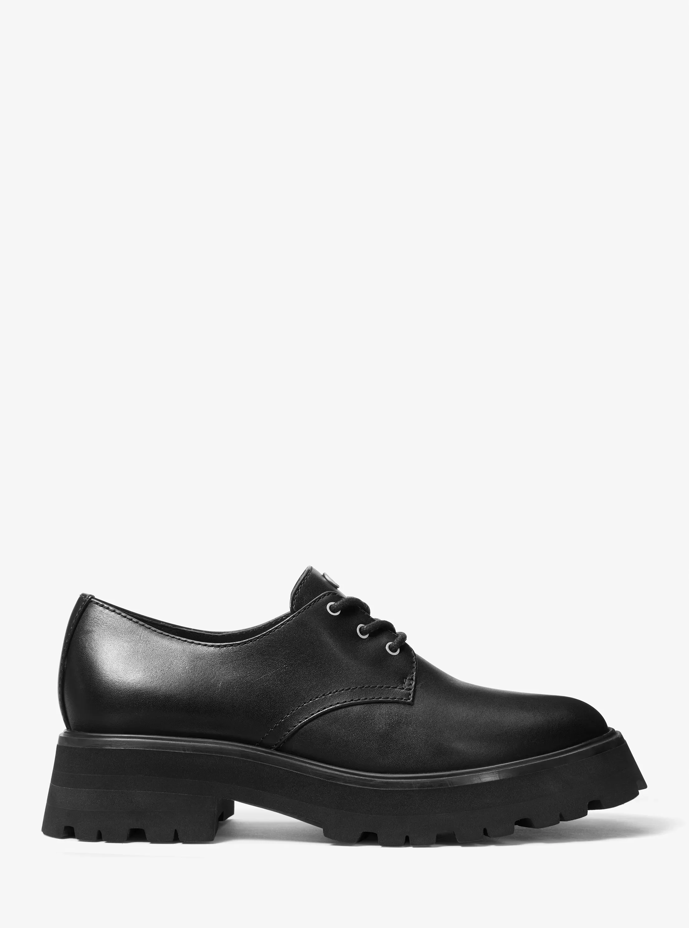Обувь Michael Kors Loden Leather Oxford, цвет: Чёрный — фото 2