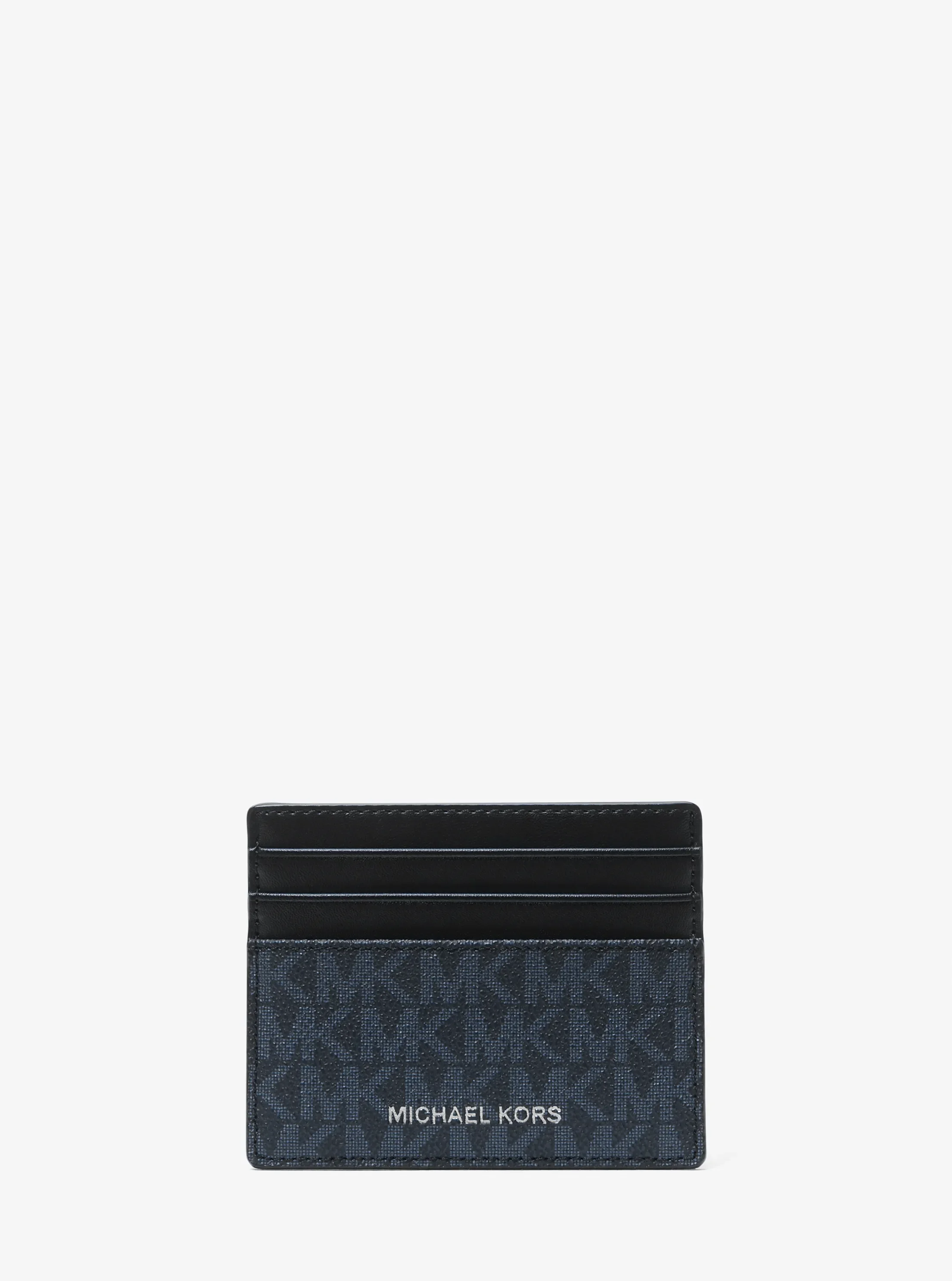 Кошелёк Michael Kors Cooper Signature Logo Card Case, цвет: Admrl/Plblue