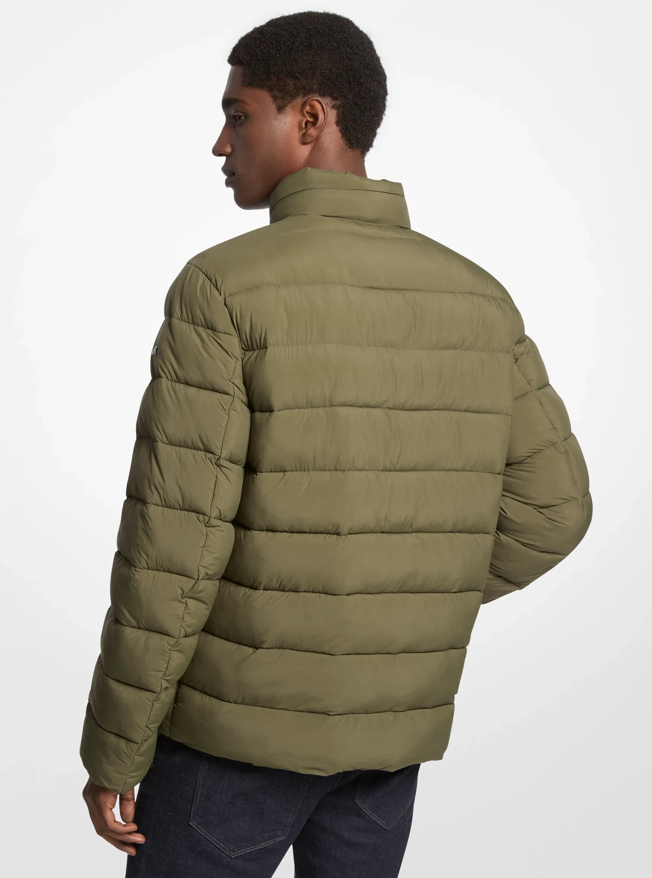 Мужская куртка Michael Kors Baxter Nylon Puffer, цвет: Фисташковый — фото 2