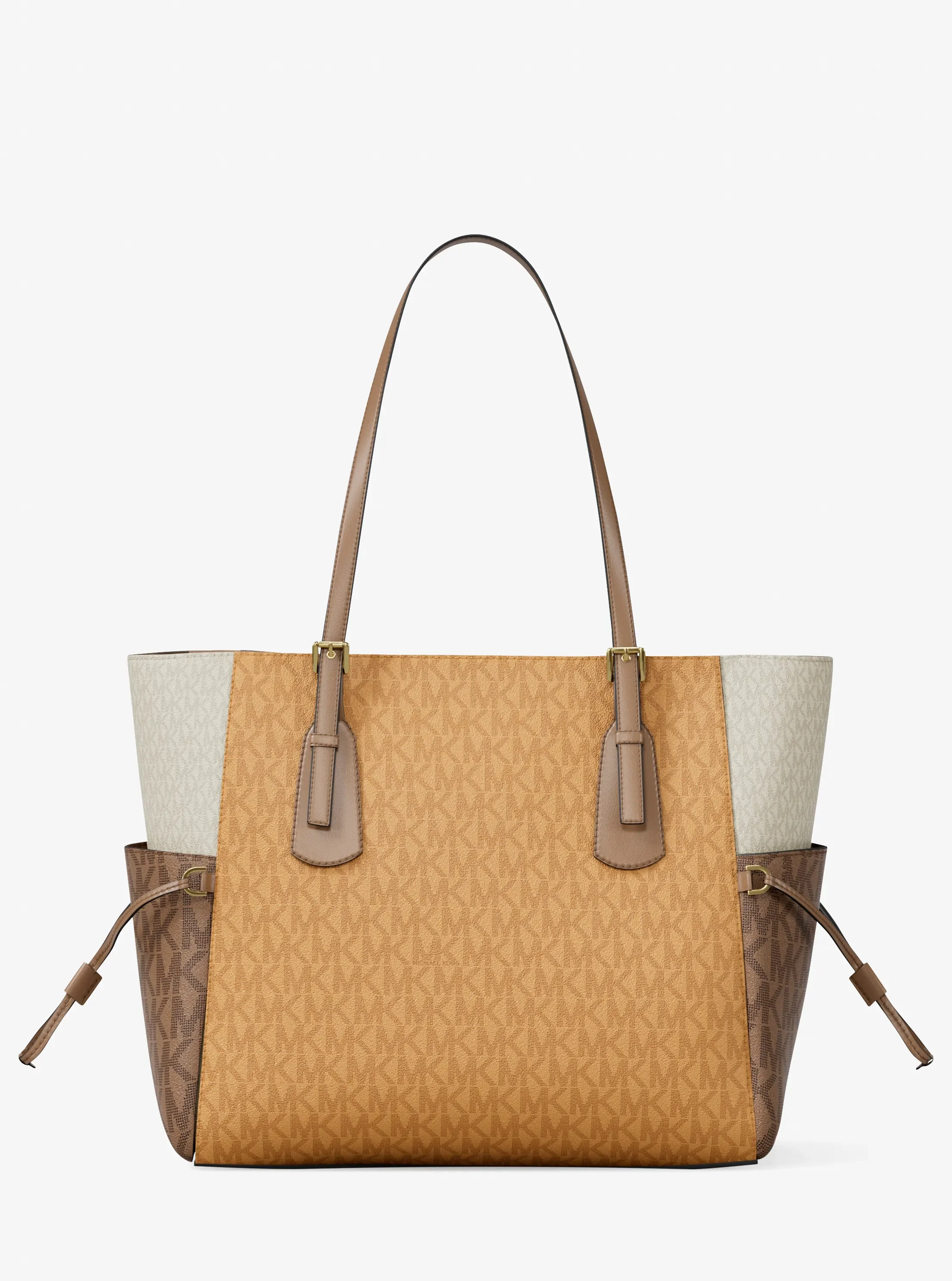 Michael Kors Voyager Large Color-Block Signature Logo Tote Bag — фото 3