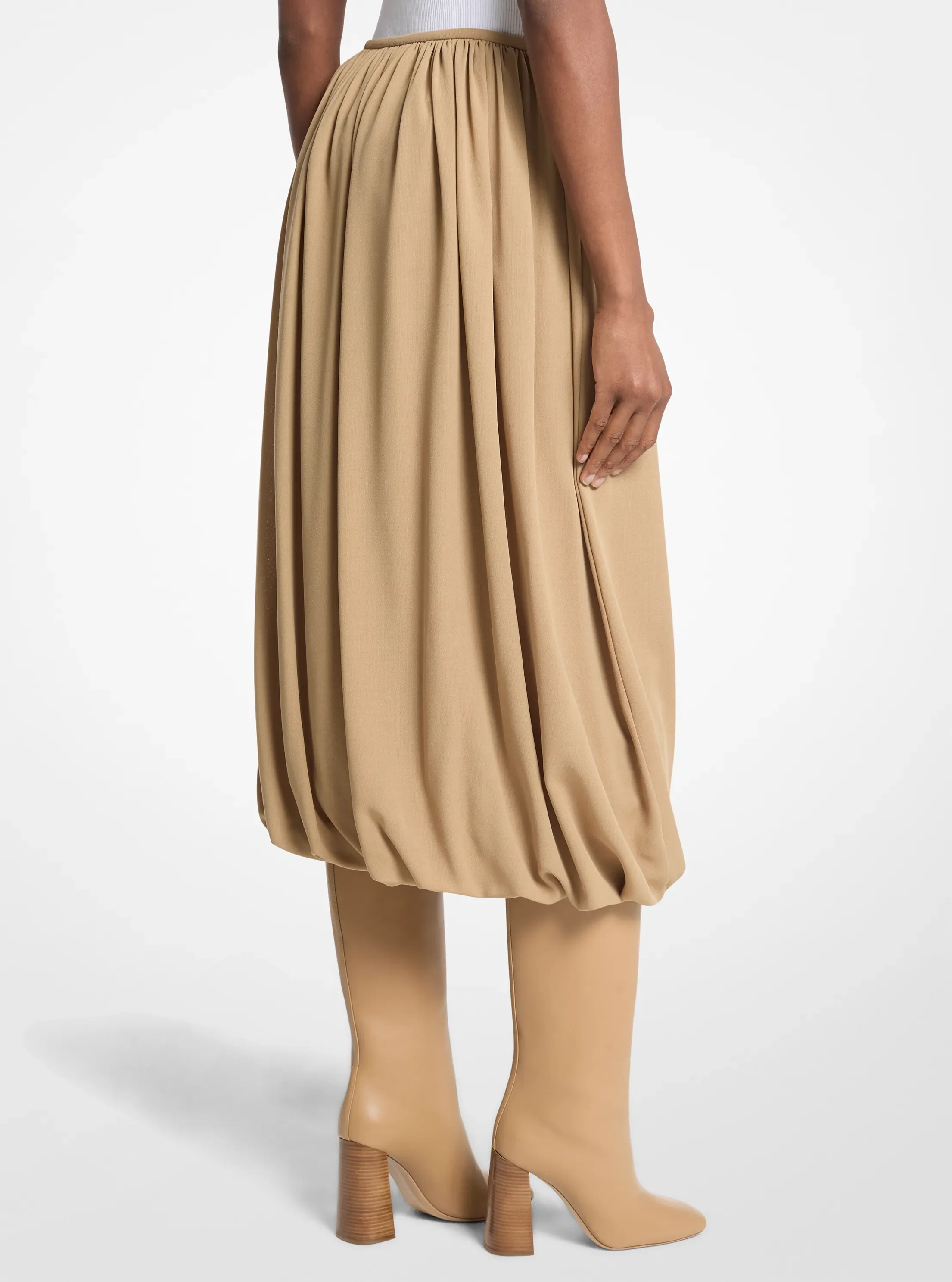 Женские юбки Michael Kors Tissue Wool Crepe Bubble Skirt — фото 2