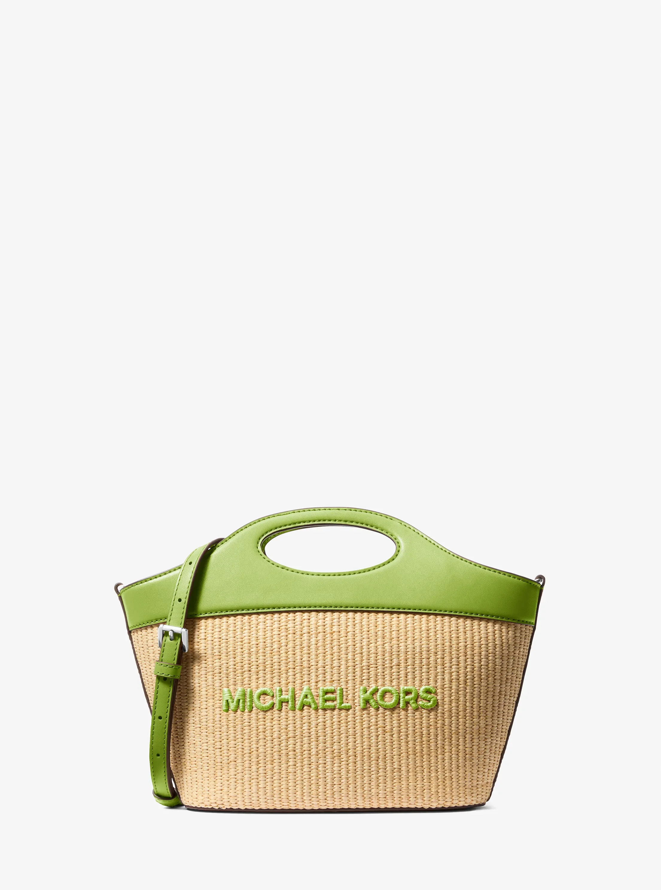 Michael Kors Tatum Medium Woven Convertible Crossbody Bag