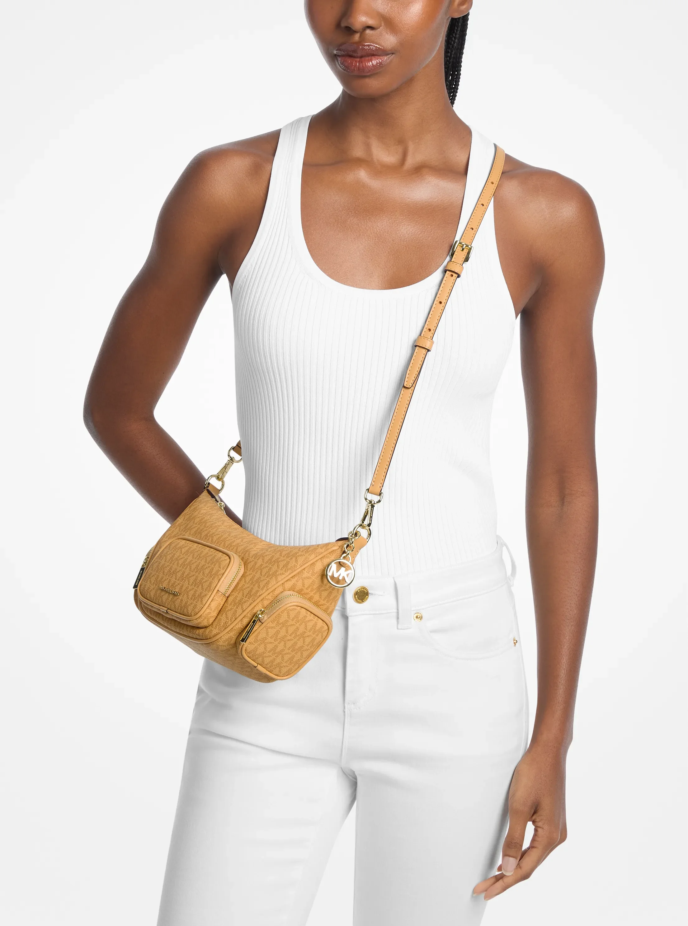 Сумки Michael Kors Merritt Small Signature Logo Convertible Shoulder — фото 4