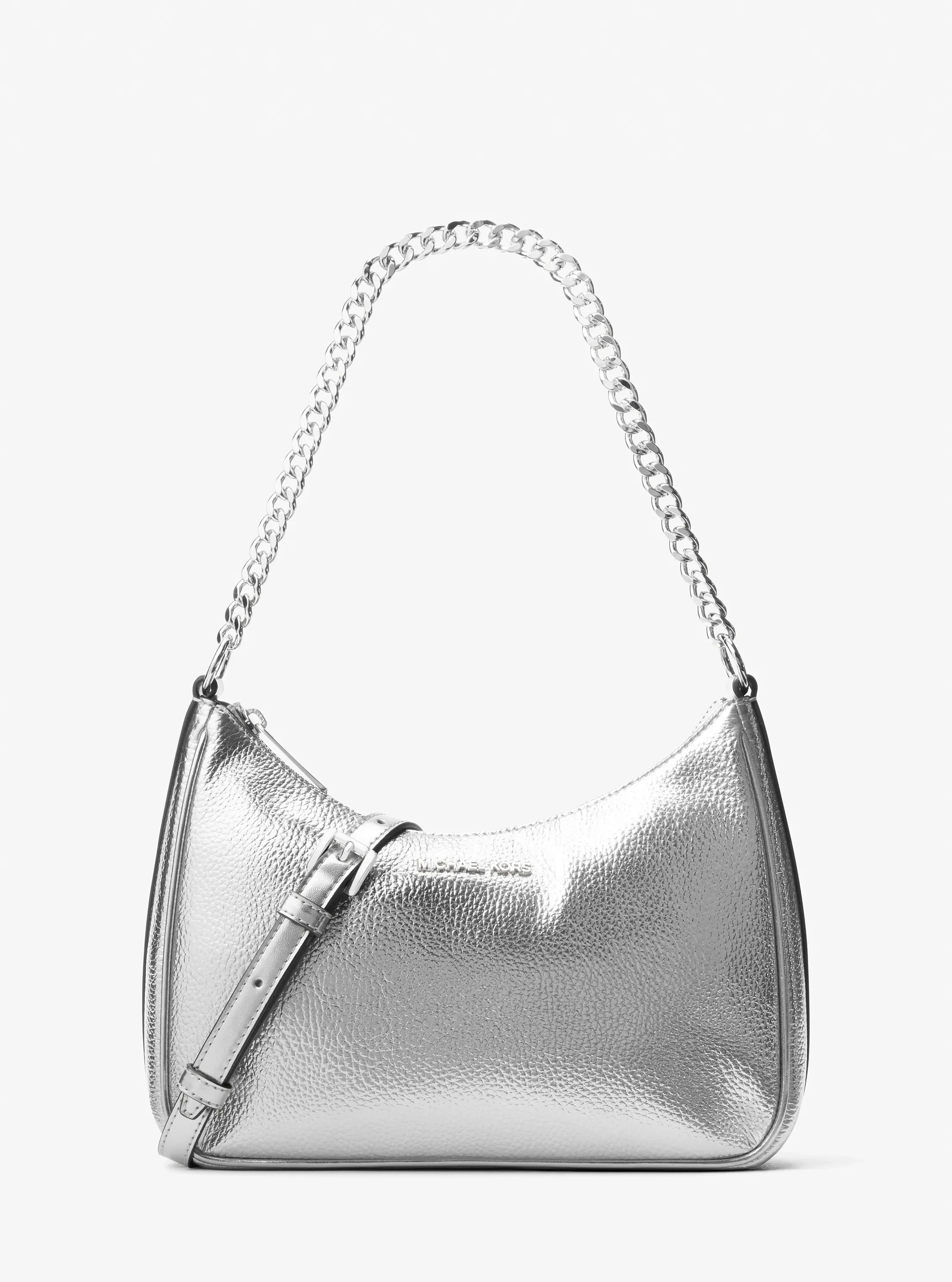 Michael Kors Jet Set Travel Large Metallic Convertible Crossbody Bag