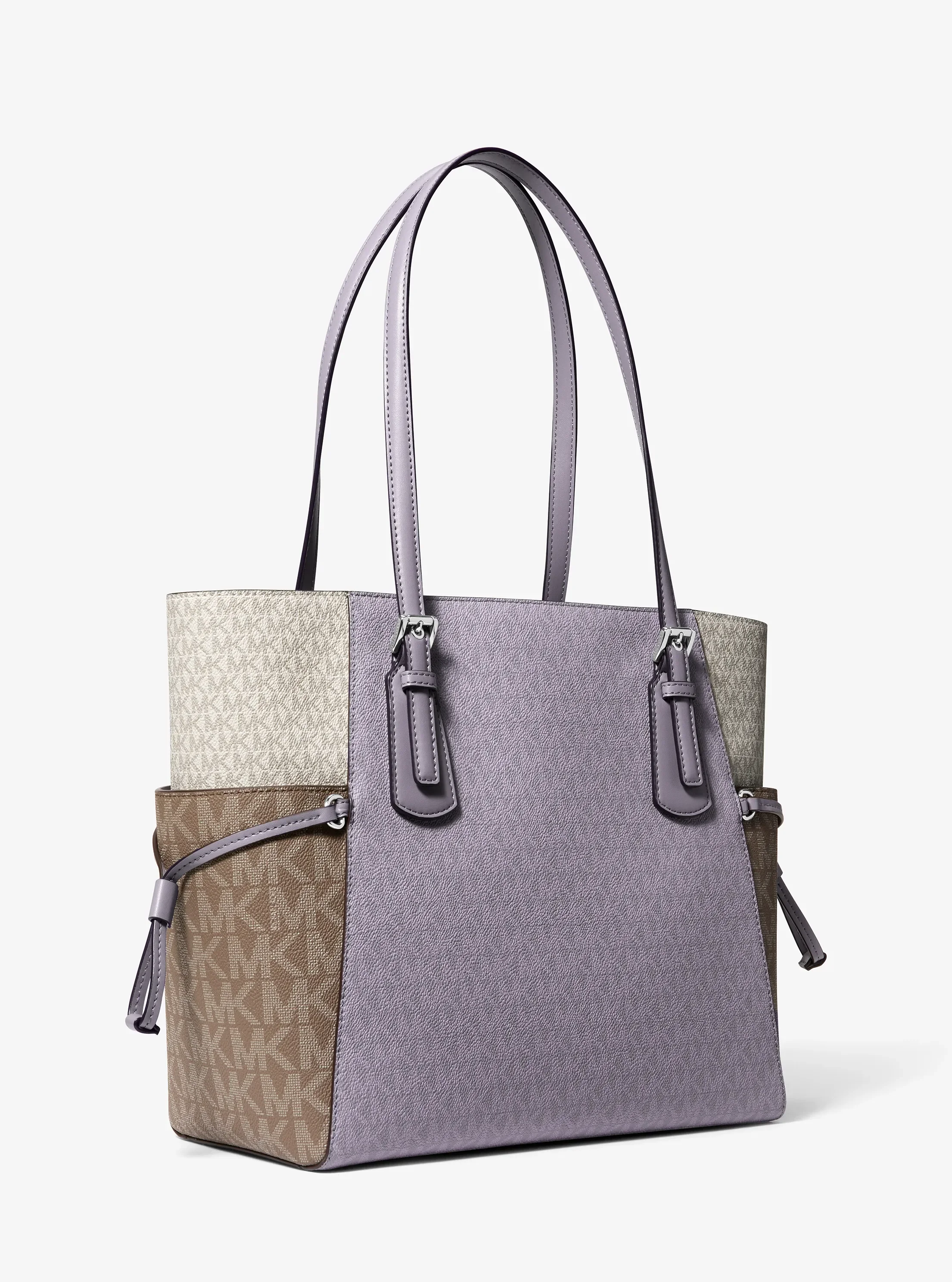 Сумки Michael Kors Voyager Large Color-Block Signature Logo — фото 3