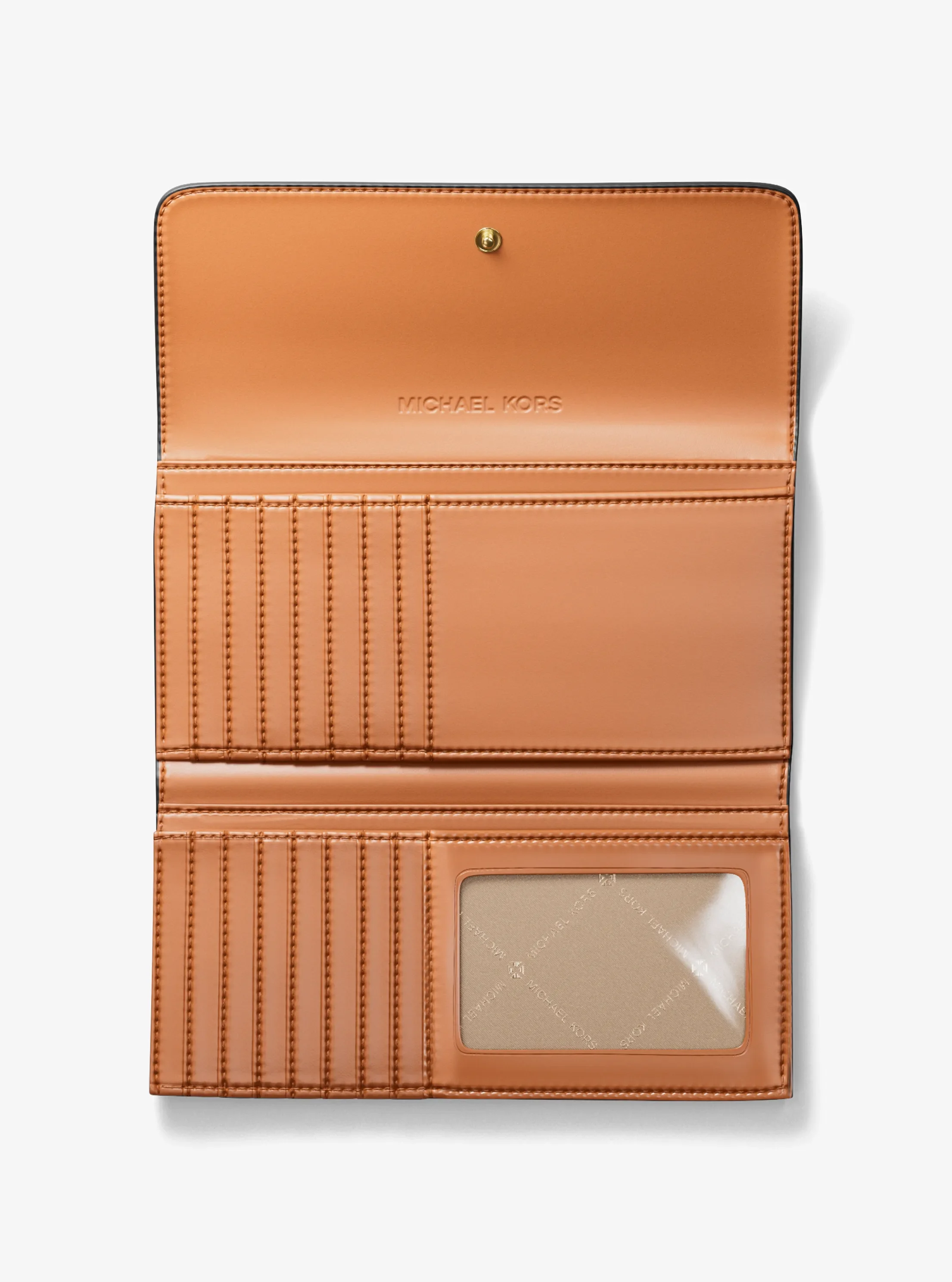 Кошельки Michael Kors Jet Set Large Signature Logo Tri-Fold Wallet — фото 2