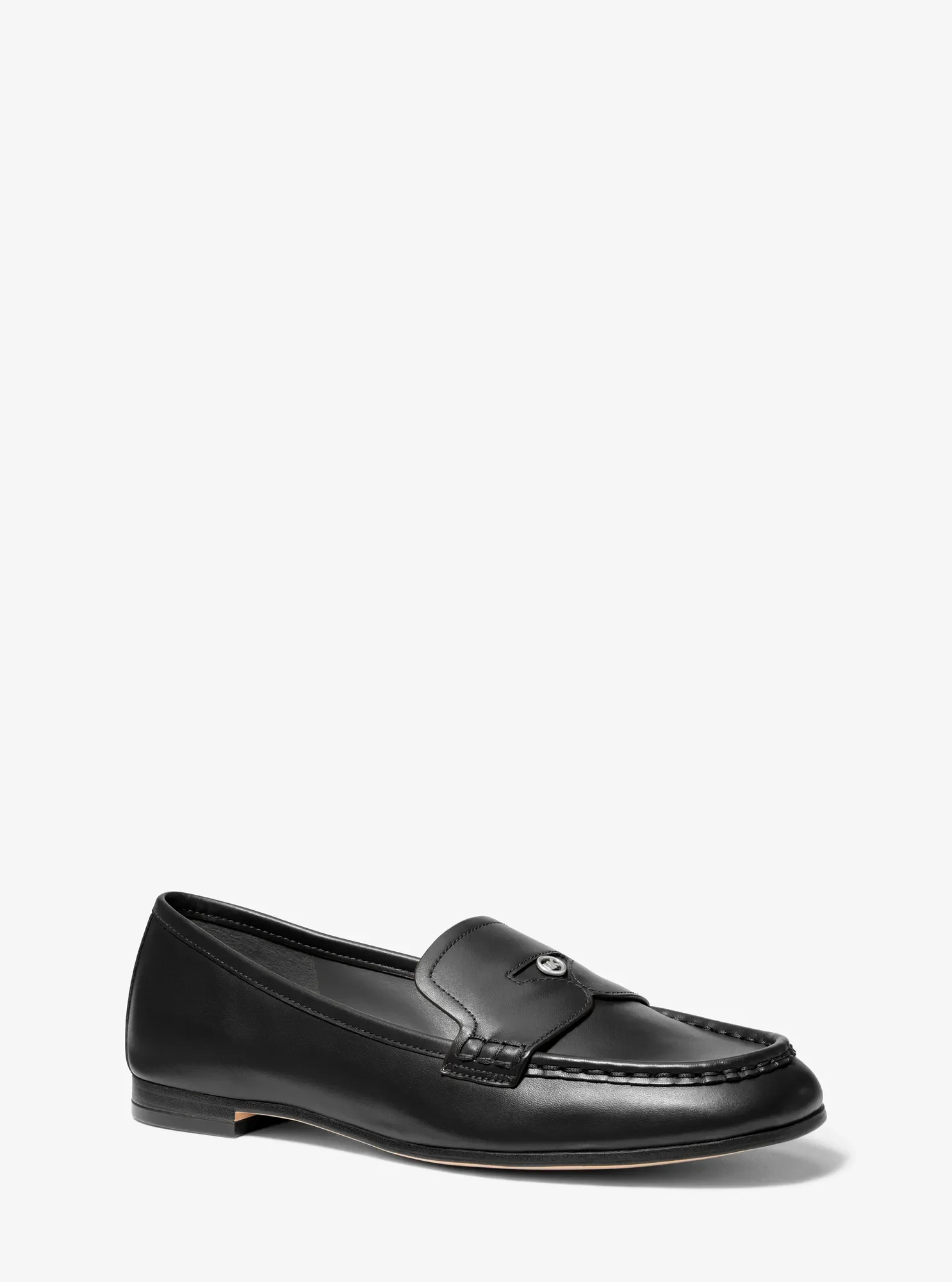 Женские туфли Michael Kors Jennings Leather Loafer, цвет: Чёрный