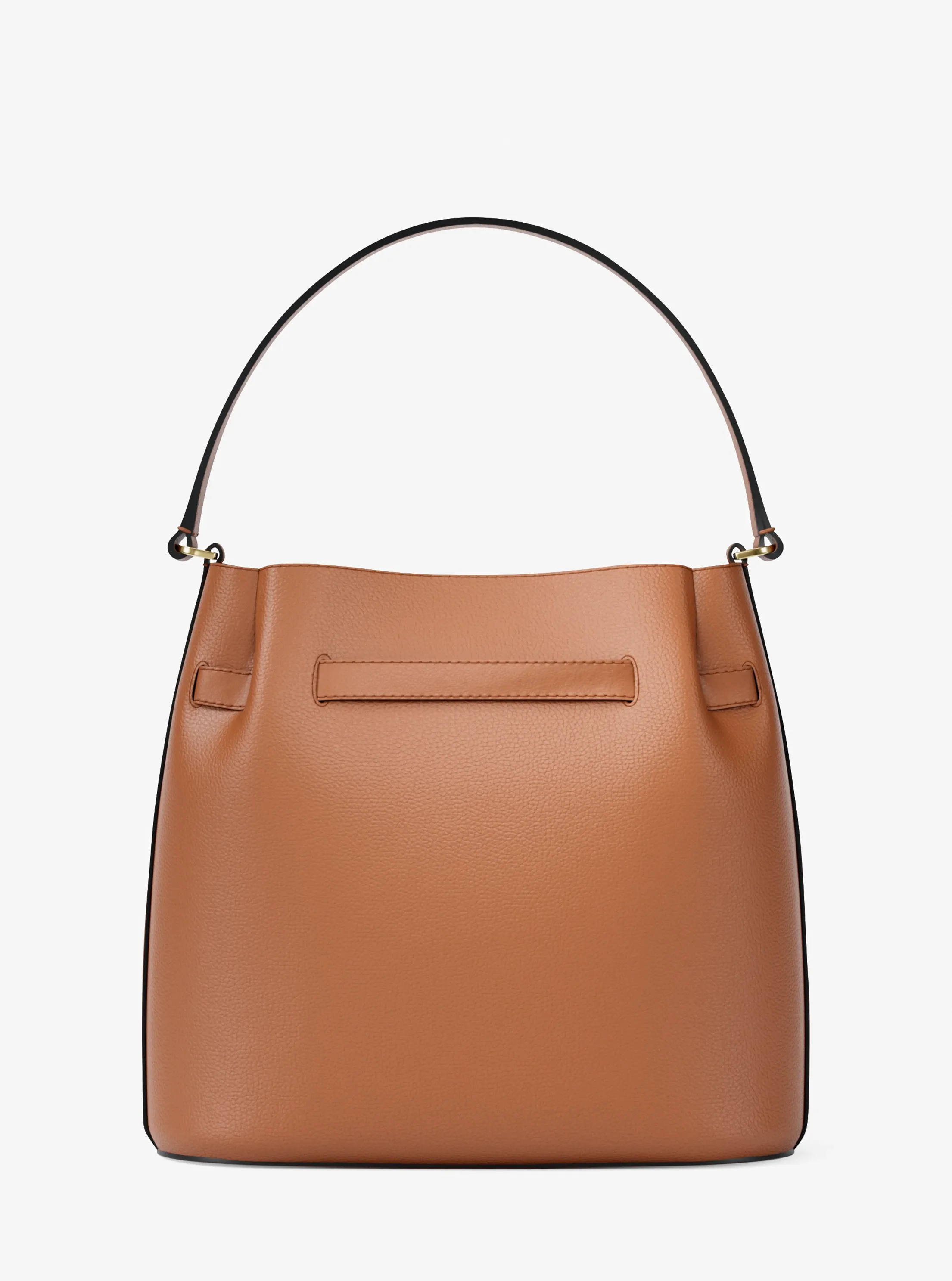 Michael Kors Carson Medium Pebbled Leather Convertible Bucket Crossbody Bag — фото 5