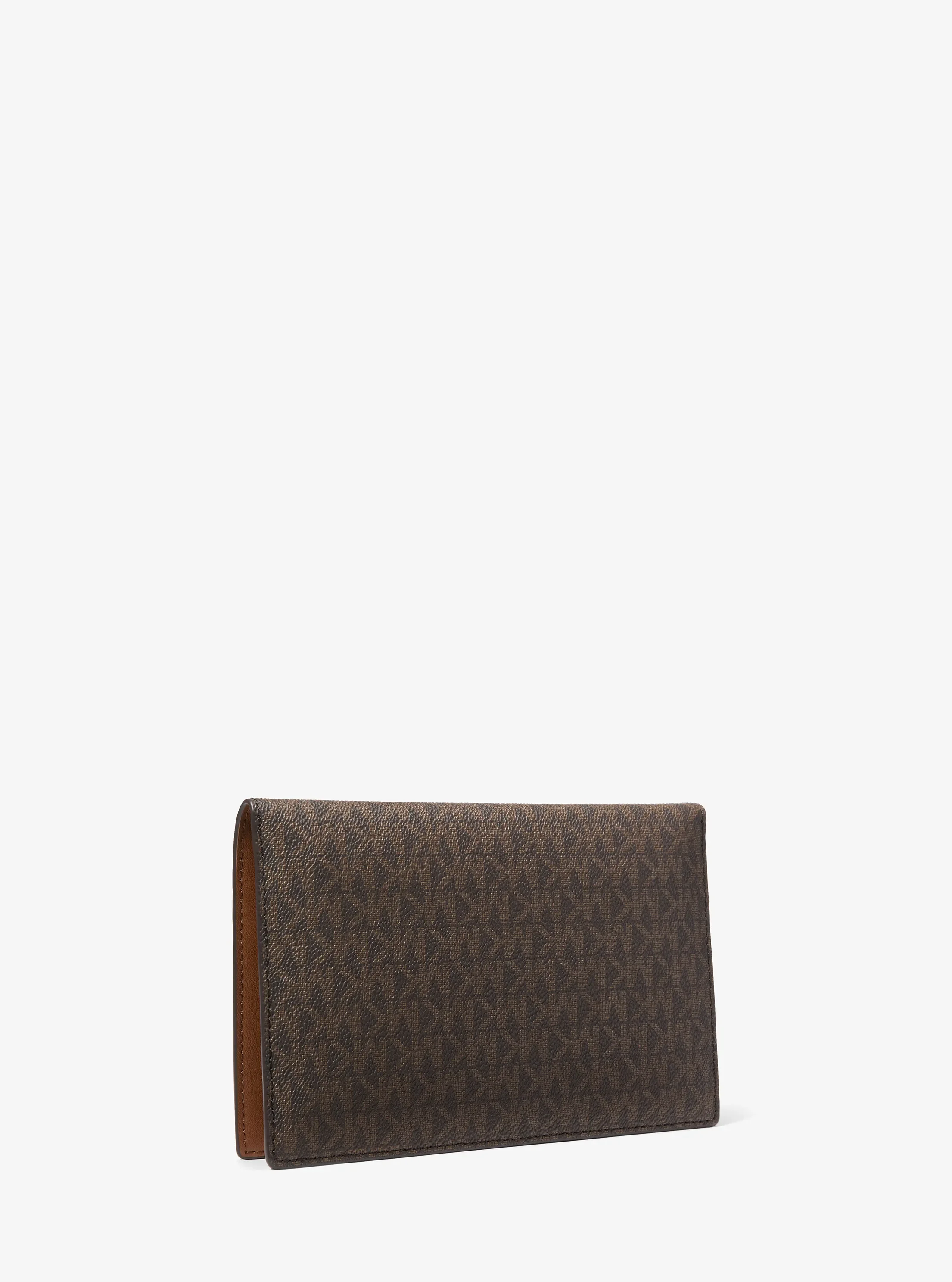 Женский клатч Michael Kors Jet Set Travel Signature Logo 2-in-1 Clutch, цвет: Коричневый — фото 3