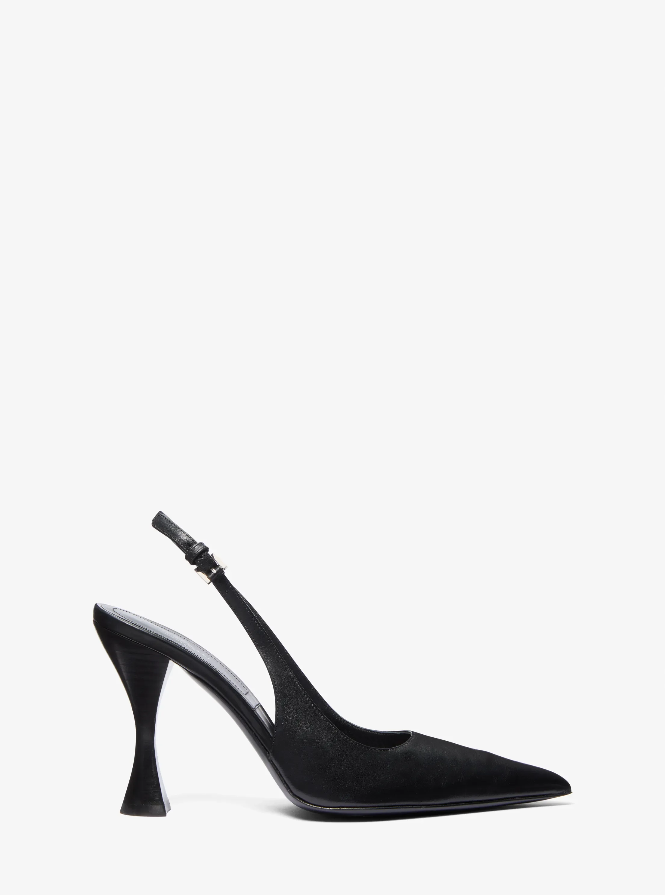 Туфли Michael Kors Isabella Leather Slingback Pump, цвет: Чёрный — фото 2