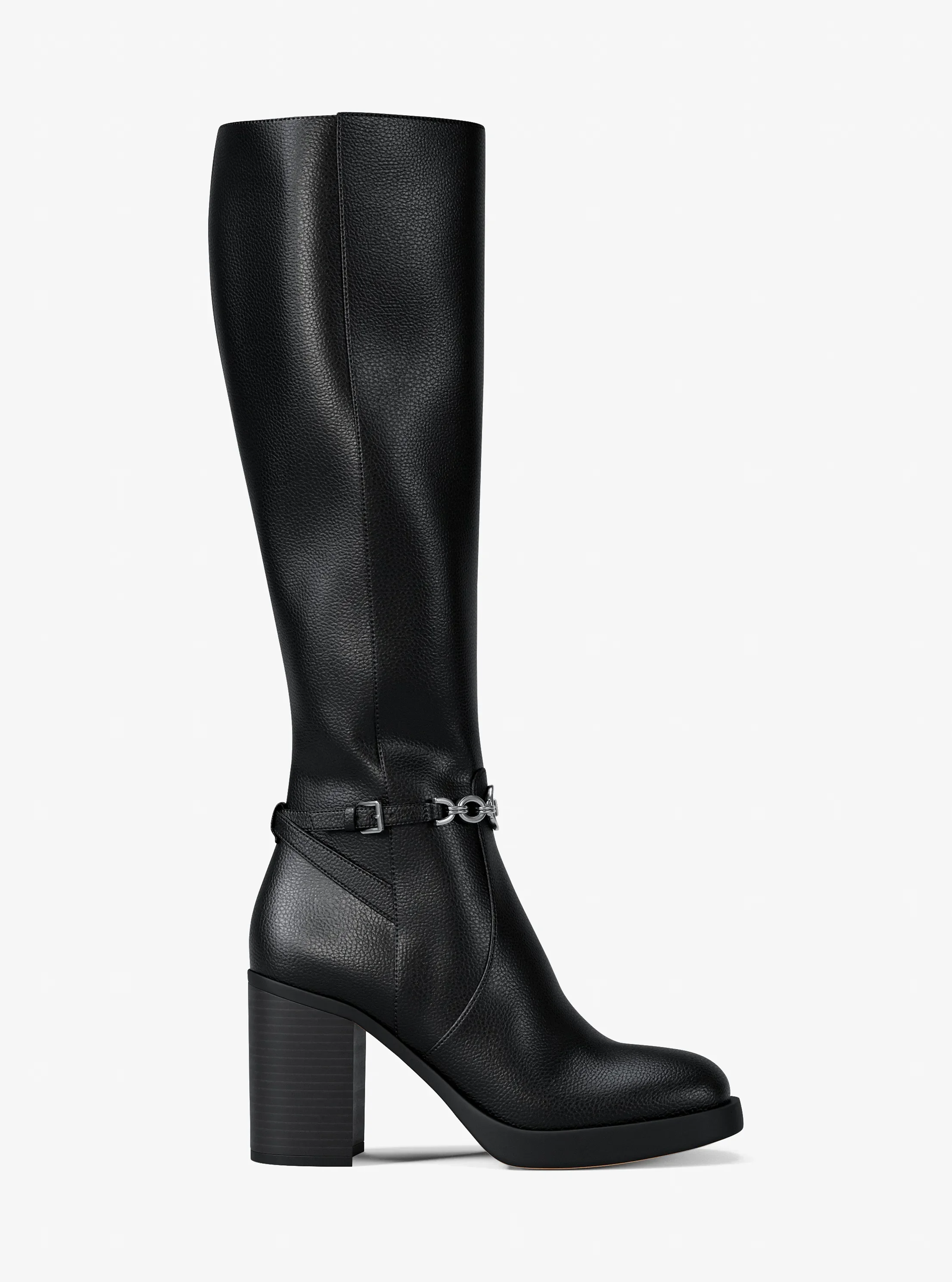 Ботинки Michael Kors Kacey Block Heel Boot, цвет: Чёрный — фото 2