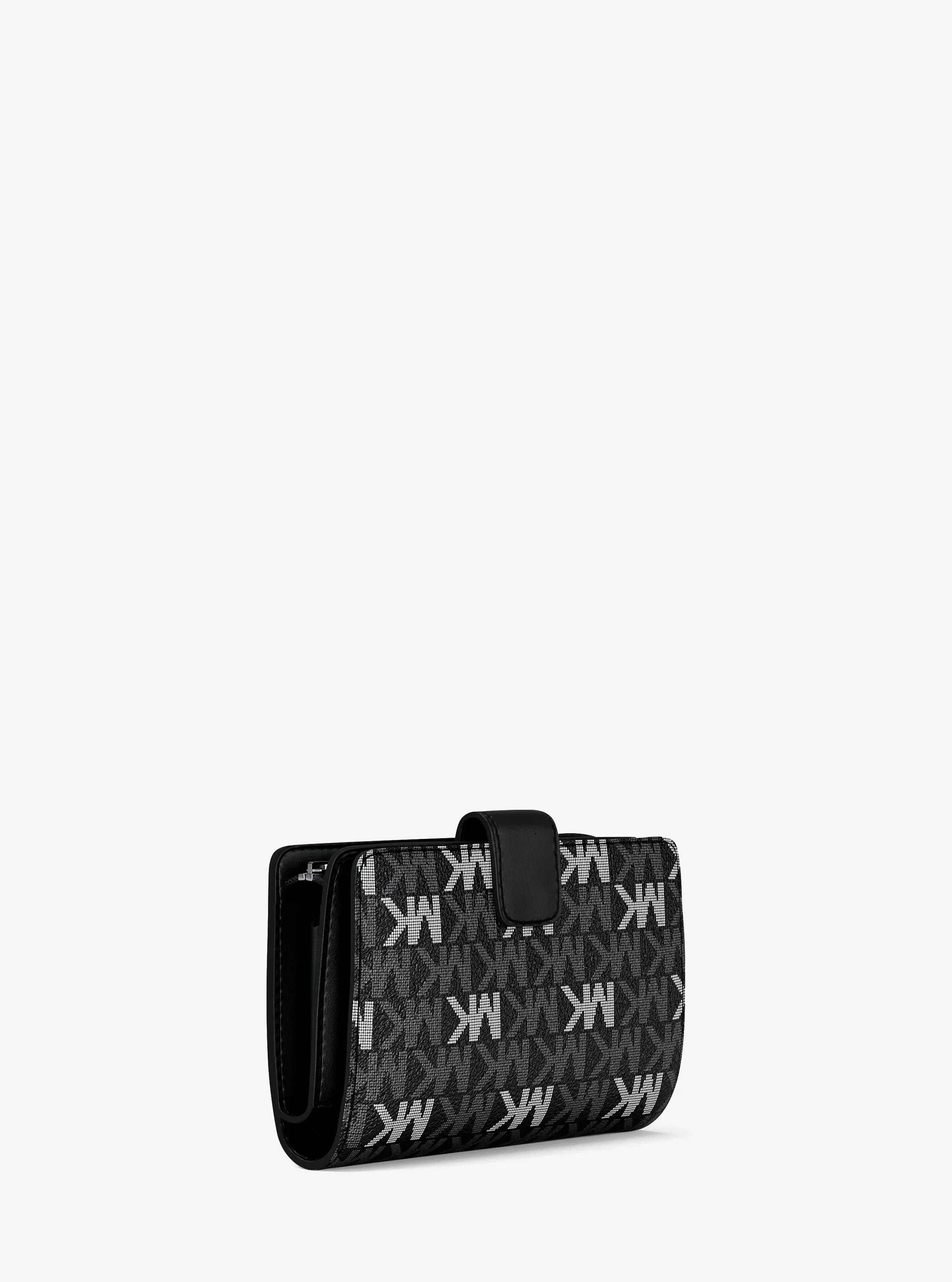 Кошелёк Michael Kors Jet Set Travel Medium Signature Logo Billfold Wallet, цвет: Чёрный — фото 3