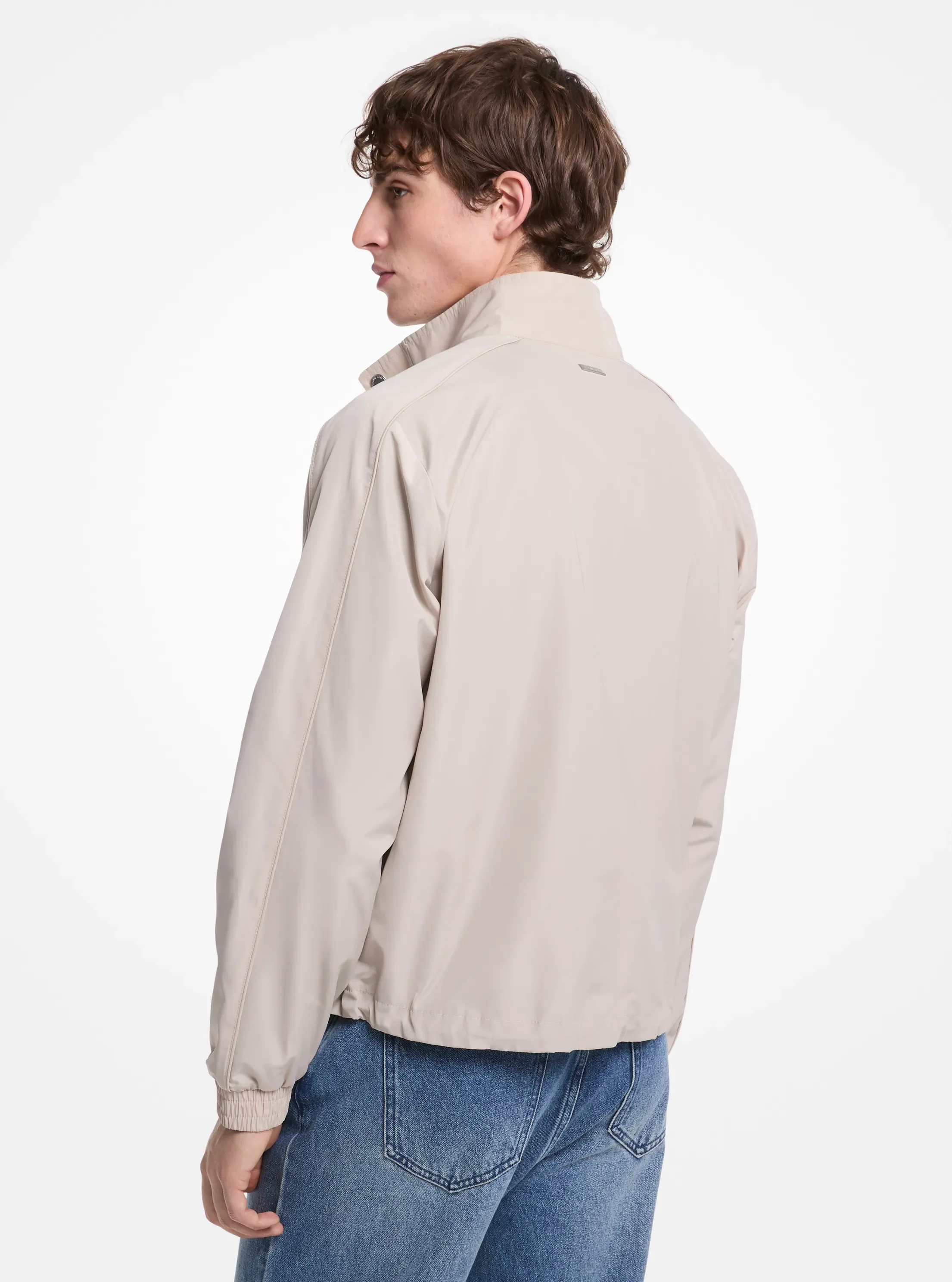 Мужская куртка Michael Kors Water-Resistant Windbreaker, цвет: Дюнный — фото 2