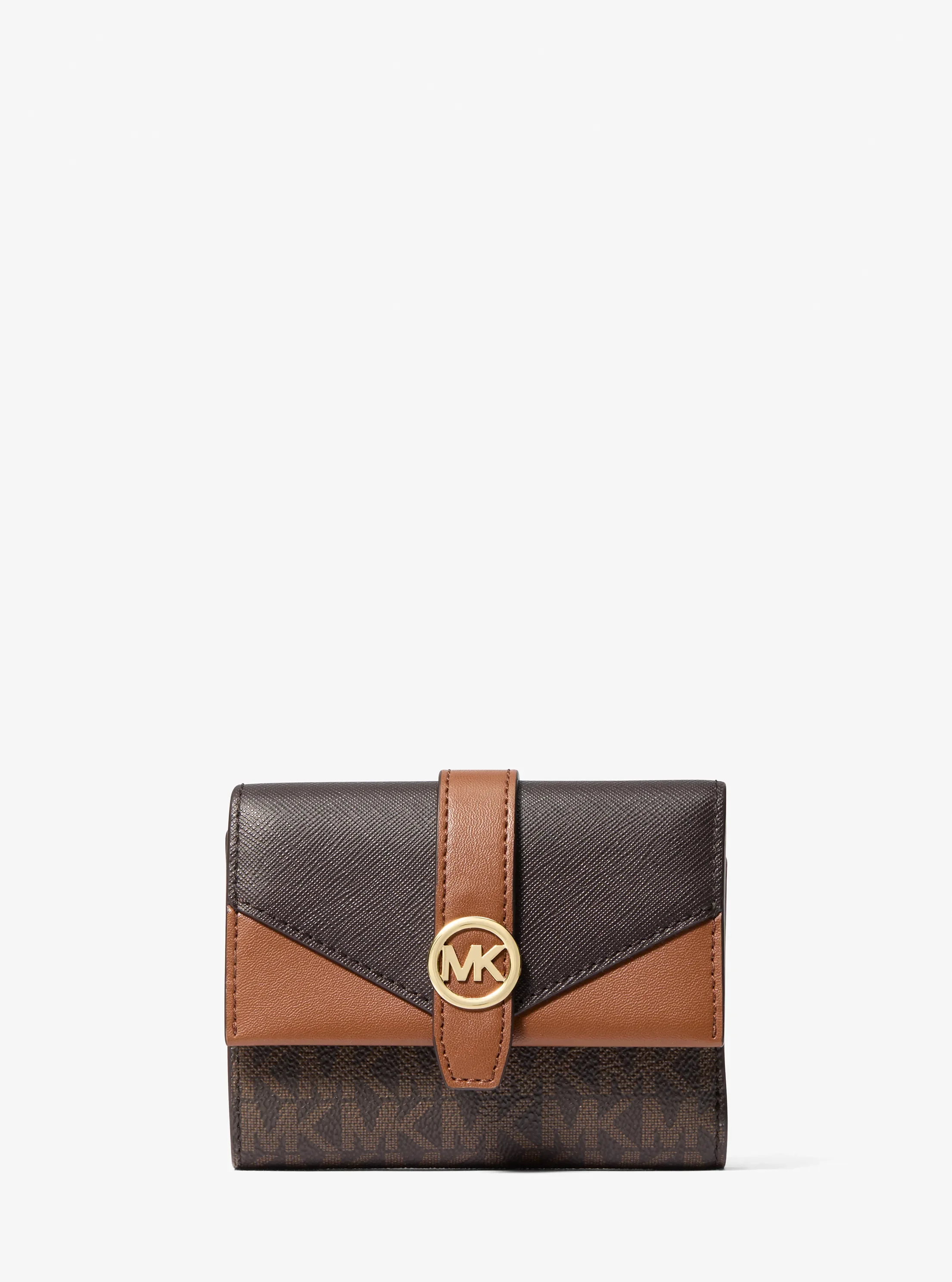 Кошельки Michael Kors Greenwich Medium Signature Logo Trifold Wallet