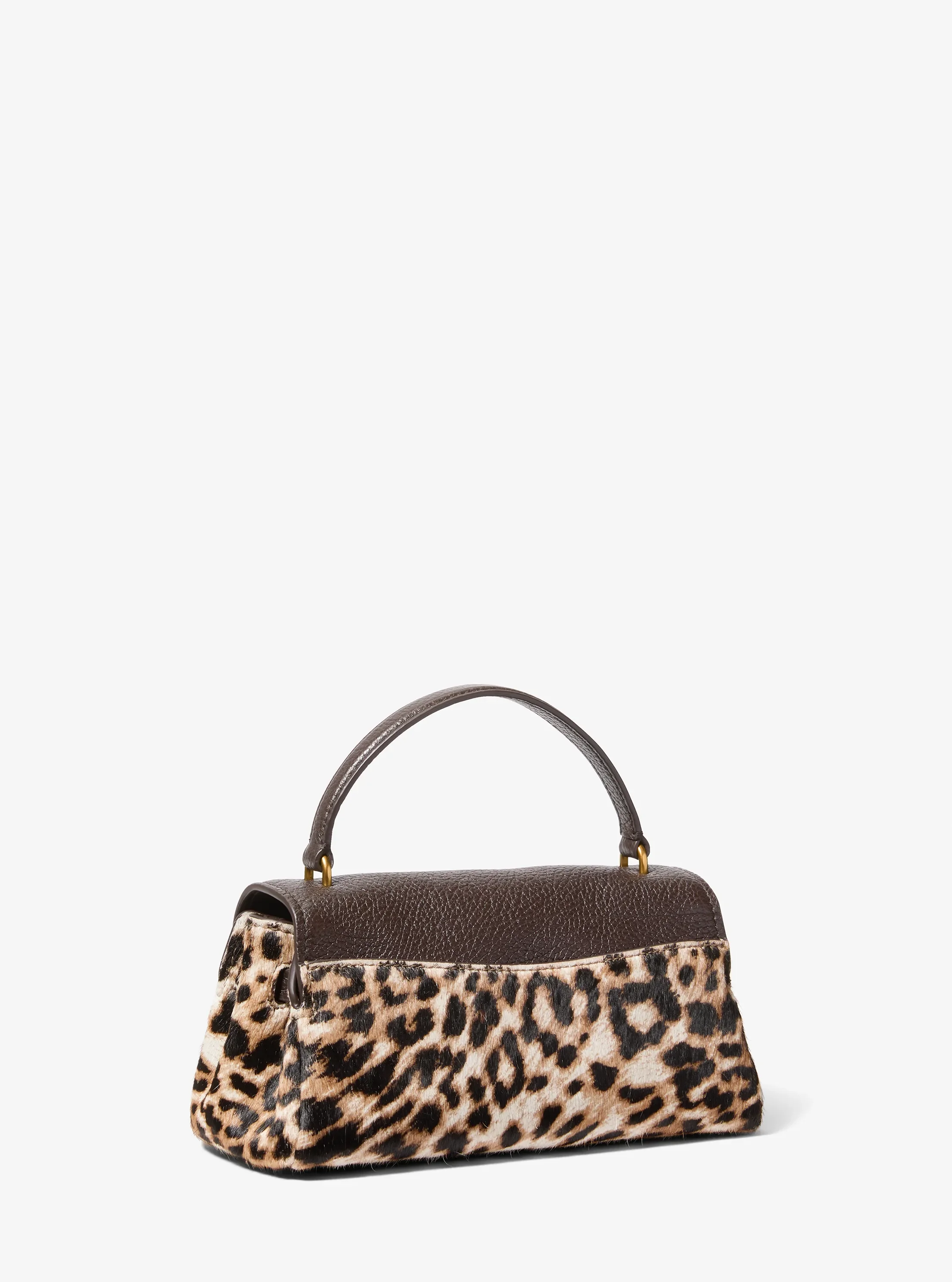 Женские сумки Michael Kors Hamilton Moderne Extra-Small Leather and Leopard Print Calf Hair Slouchy Crossbody — фото 3